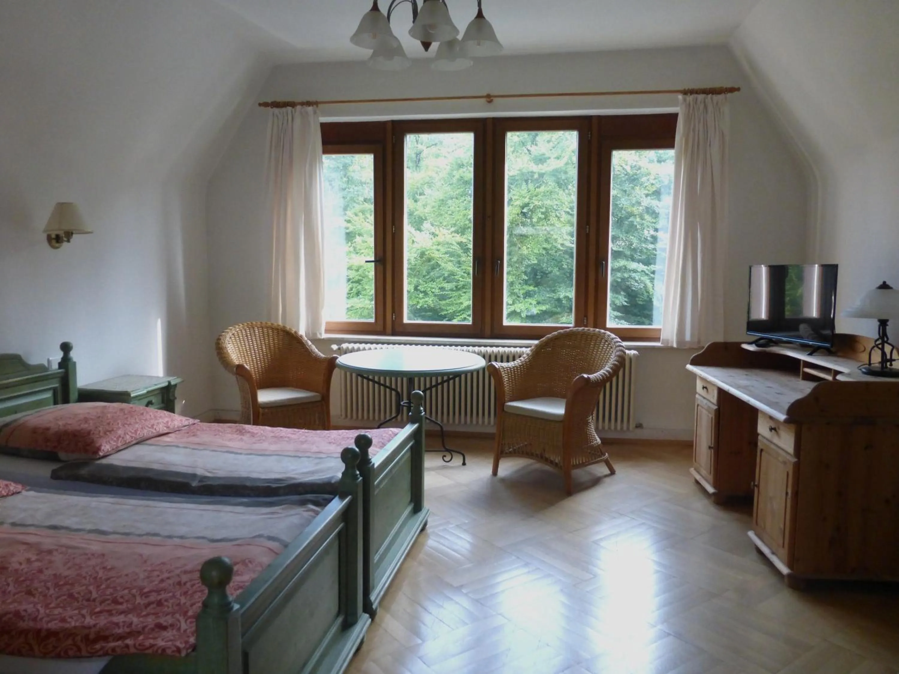 Bed in Hotel Villa Tosca