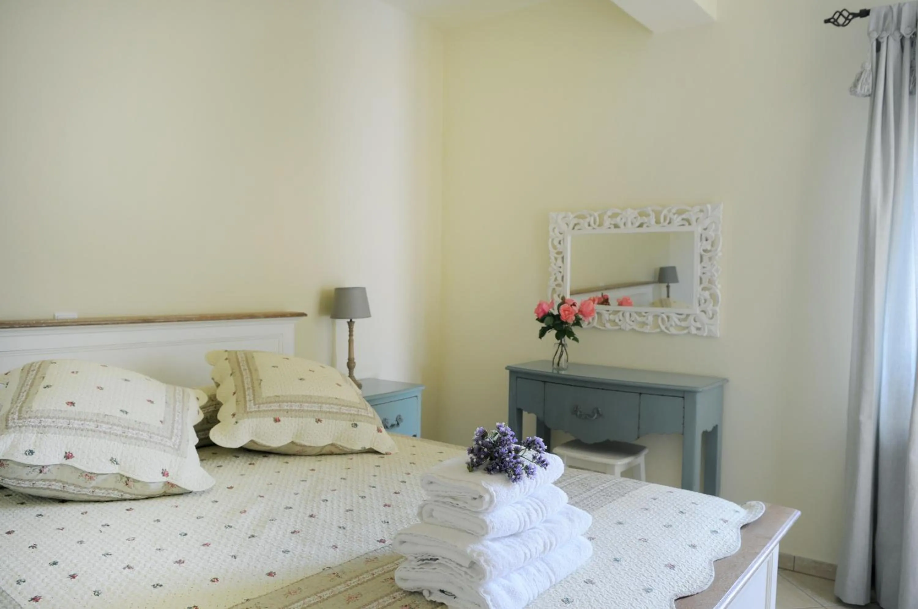 Bed in Triantafilia Guesthouse