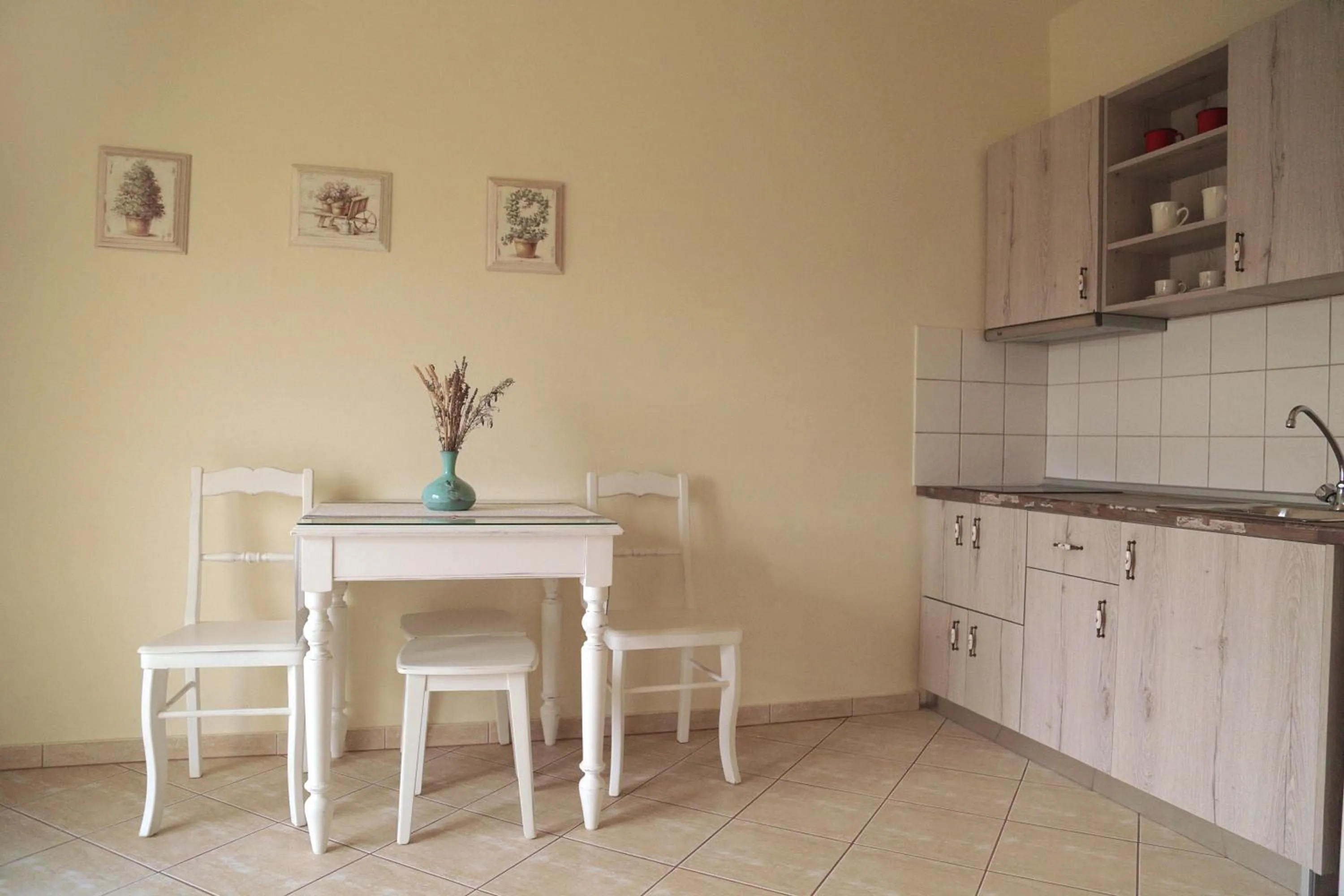 Kitchen or kitchenette in Triantafilia Guesthouse