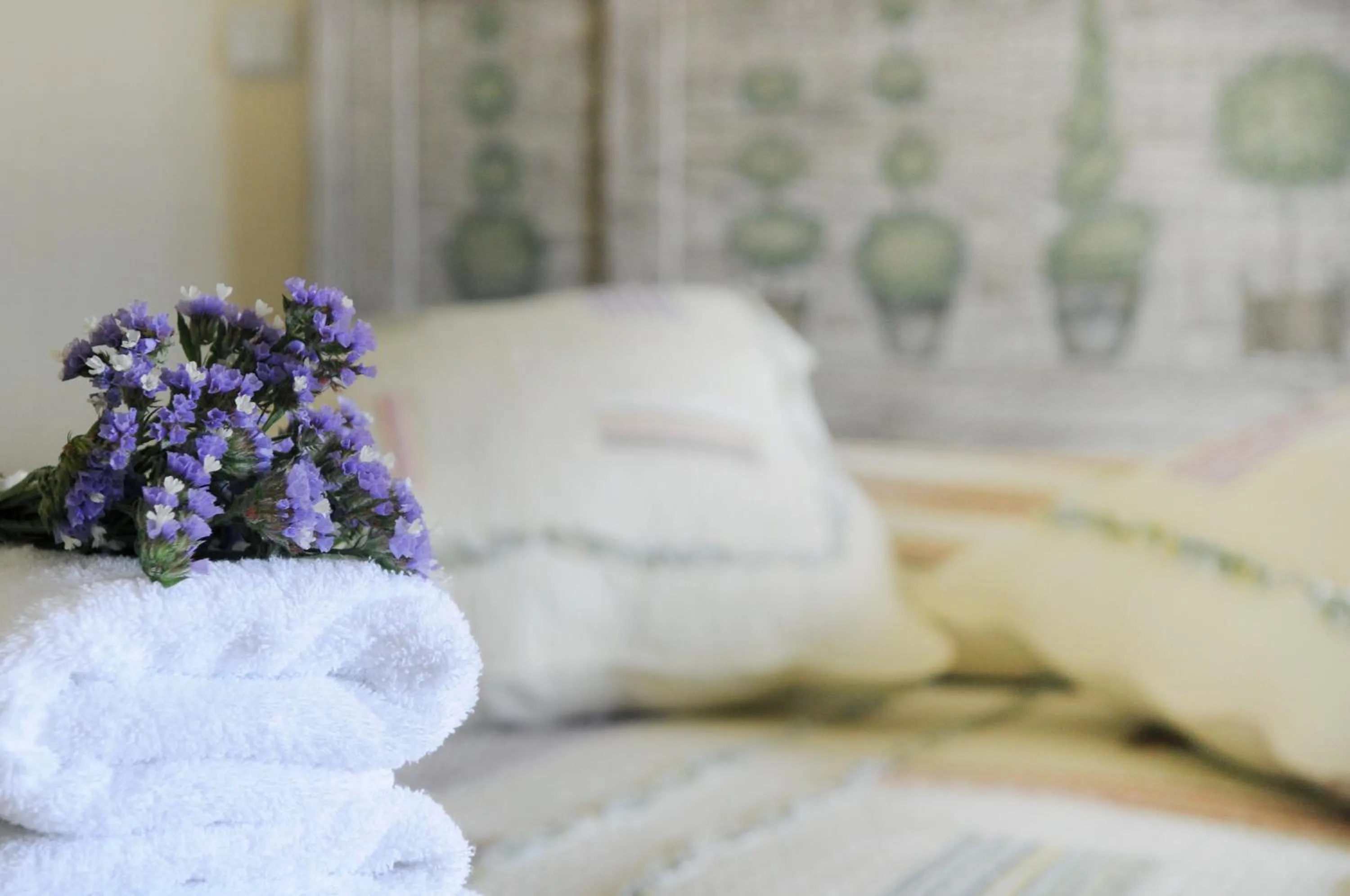 Bed in Triantafilia Guesthouse