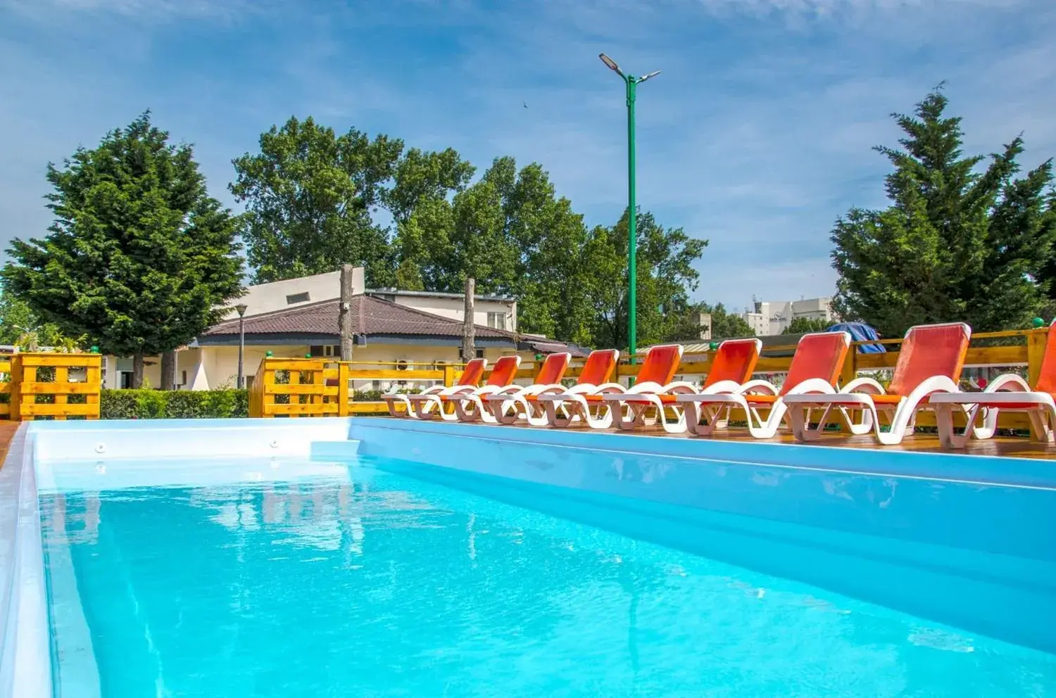 Pool view in Voila Mamaia Pool view in Voila Mamaia