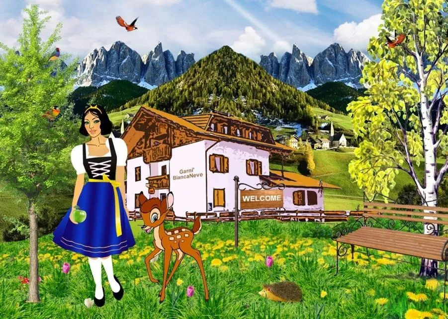 Property building in Garni Biancaneve Ruffrè-Mendola