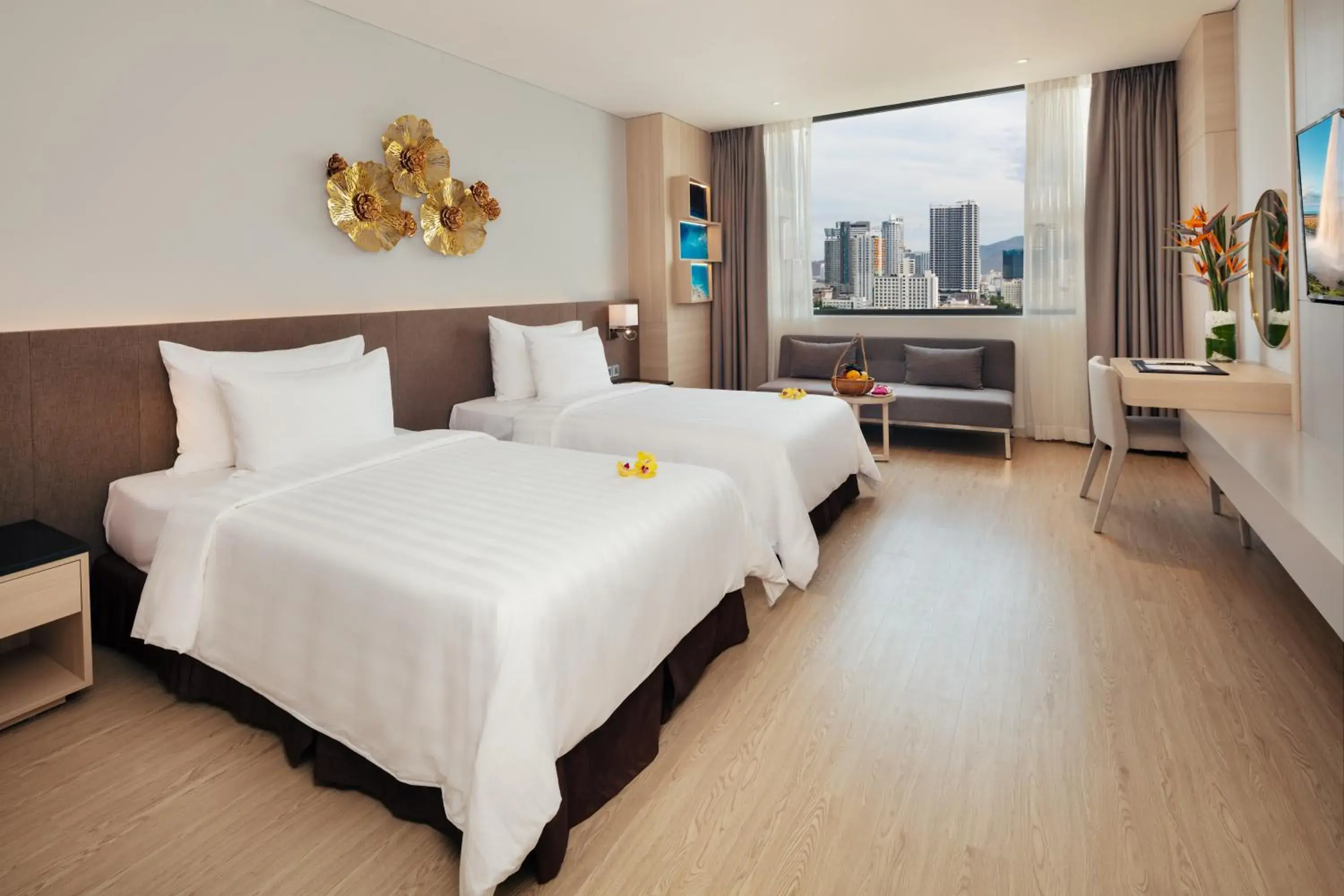 Bed in DQua Hotel Bed in DQua Hotel