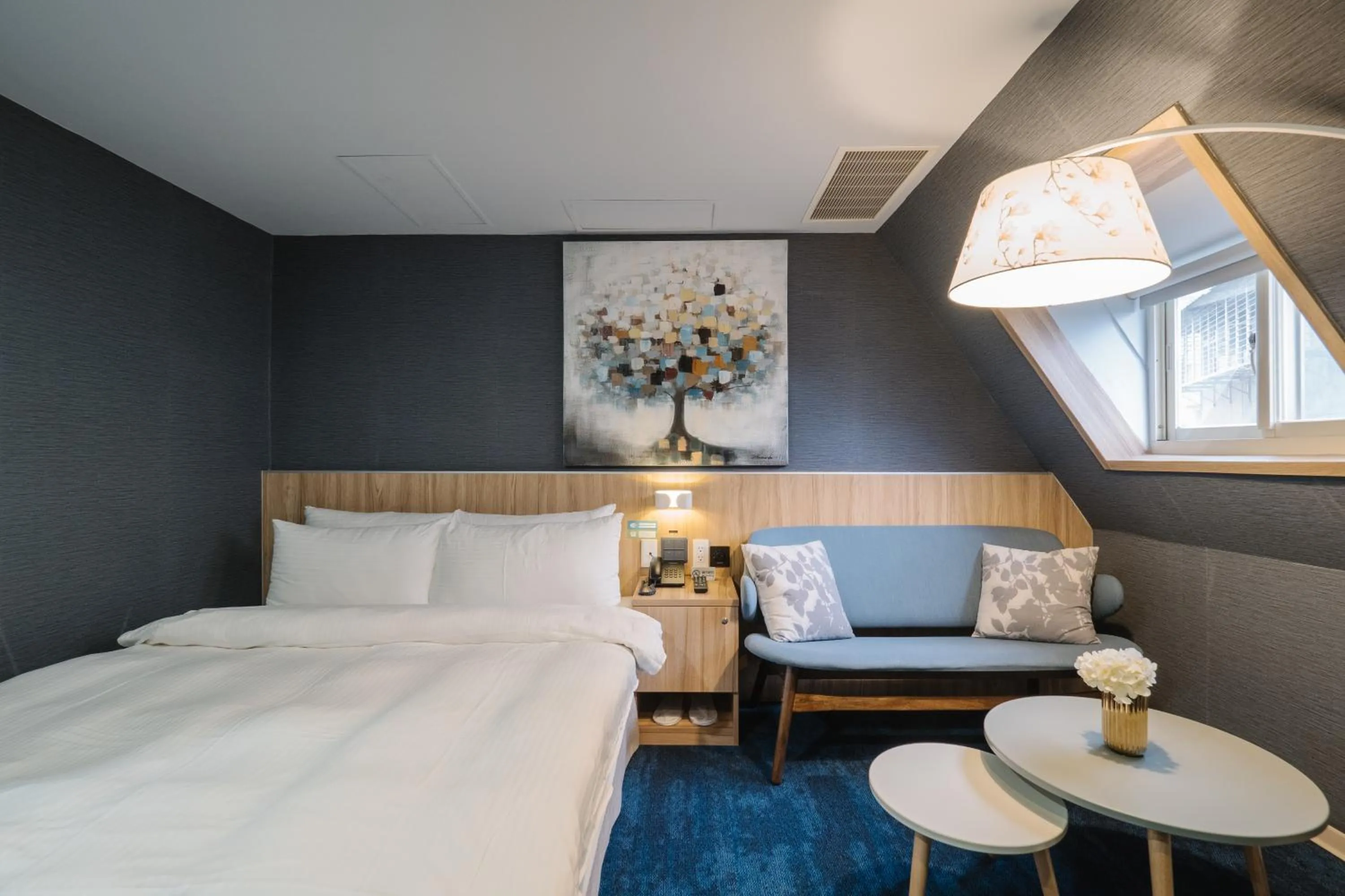 Photo of the whole room, Bed in Hotel attic