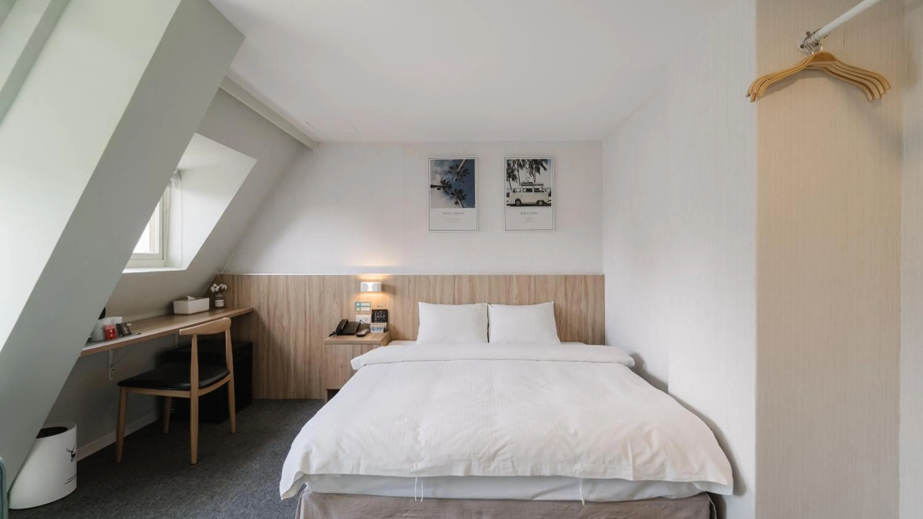 Photo of the whole room, Bed in Hotel attic