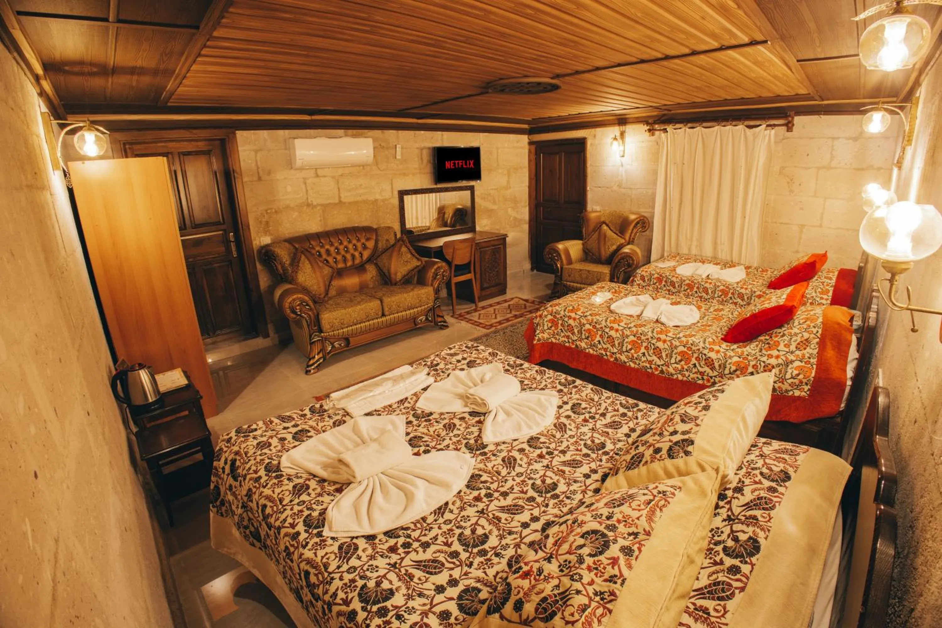 Photo of the whole room, Bed in Goreme Valley Cave House