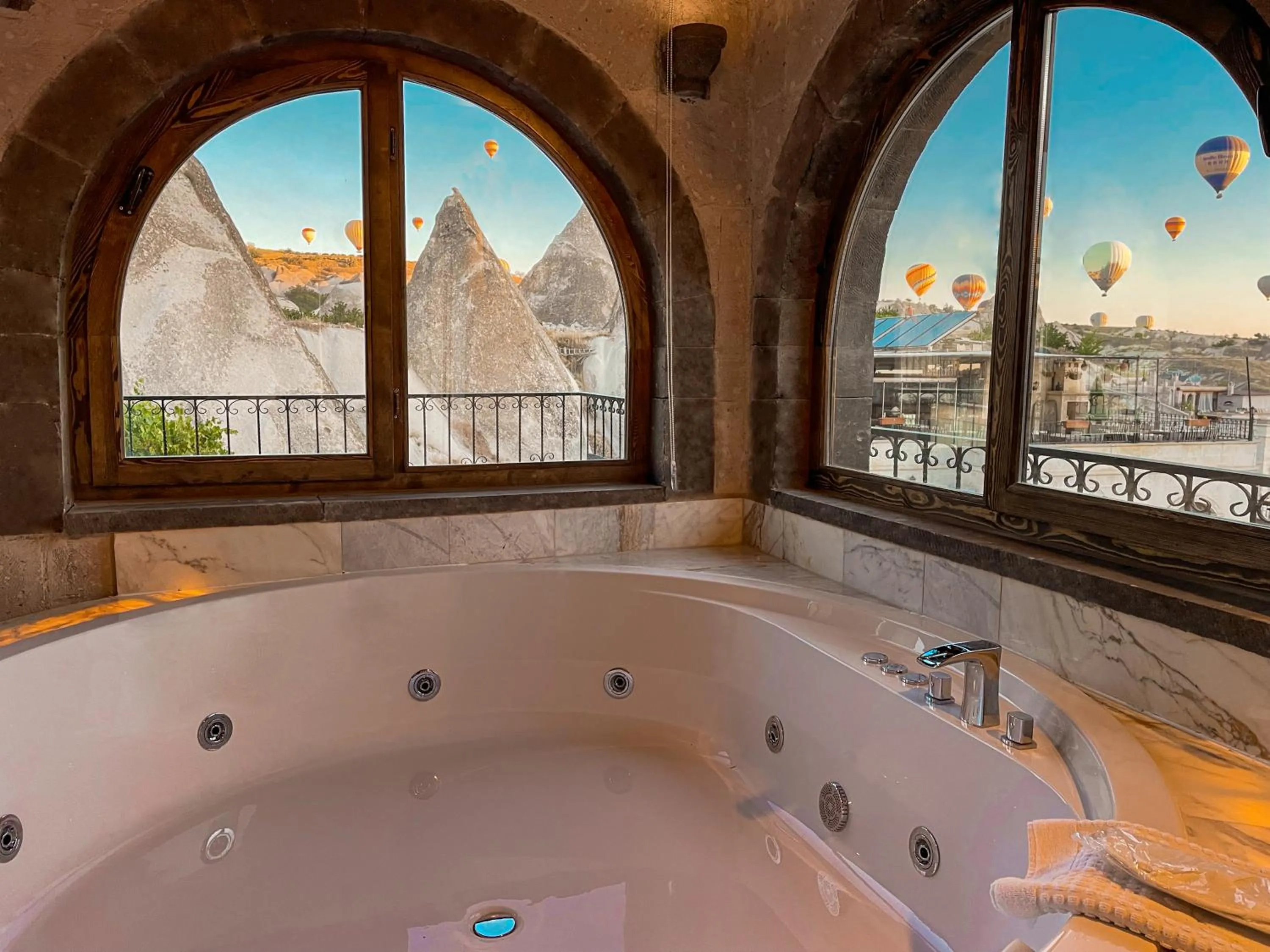 Hot Tub in Goreme Valley Cave House