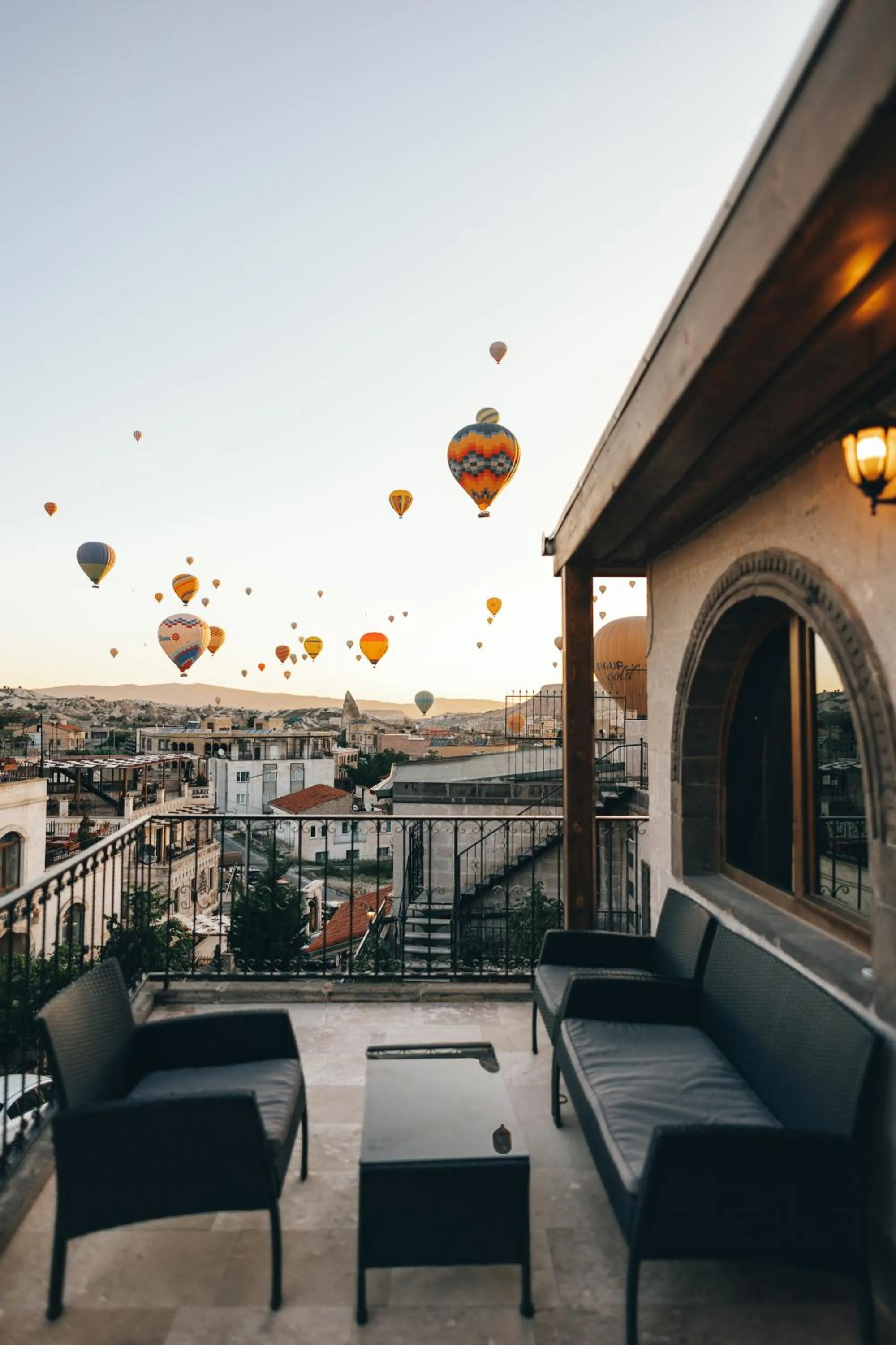 Balcony/Terrace in Goreme Valley Cave House