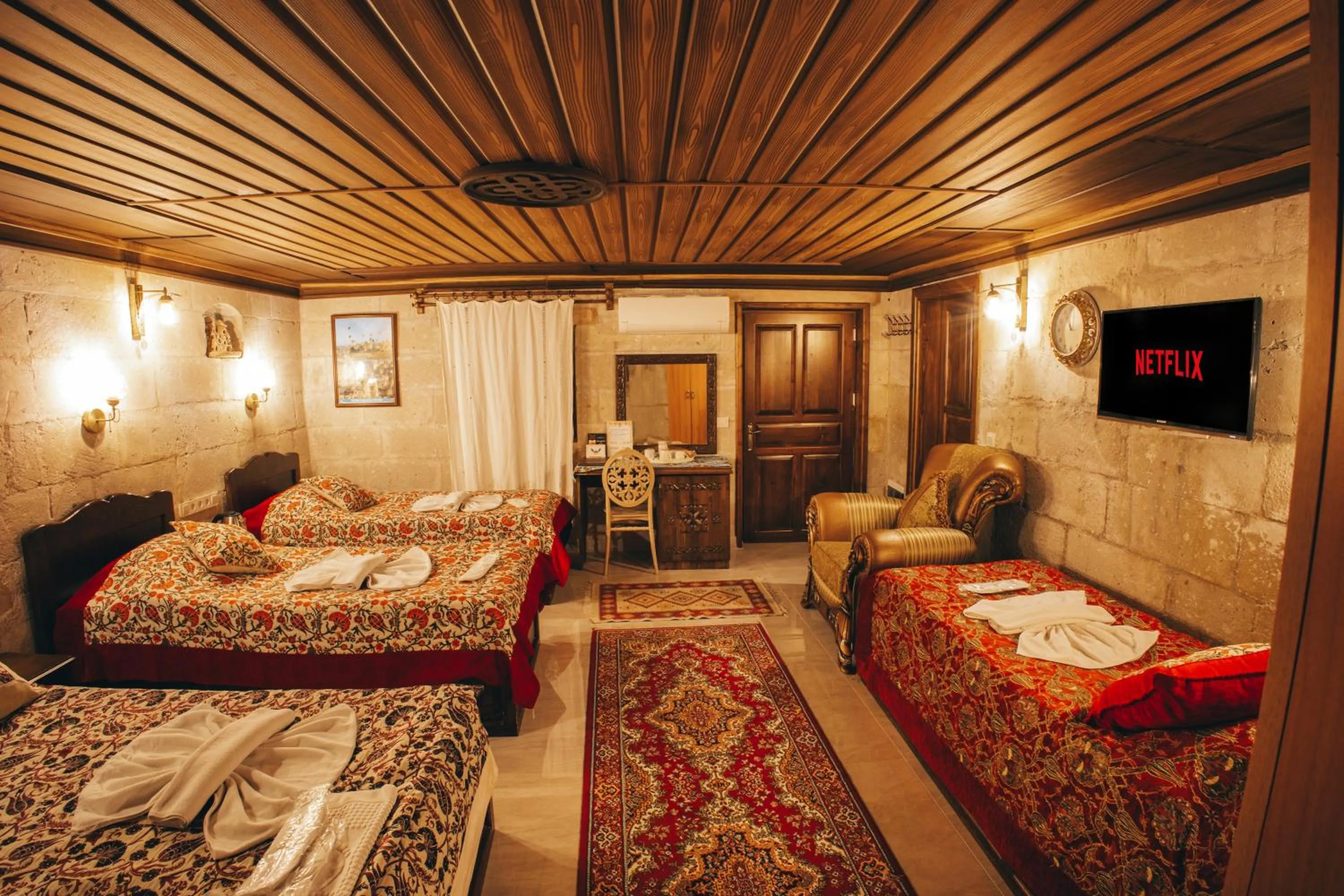 Bed in Goreme Valley Cave House