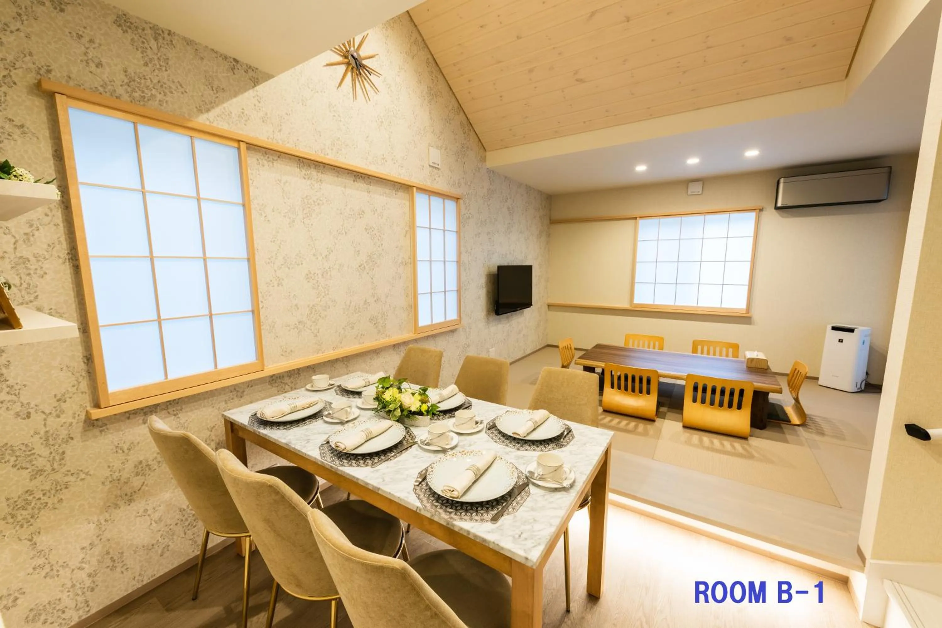 Dining area in Guest Villa Hakone Yumoto RiverSide