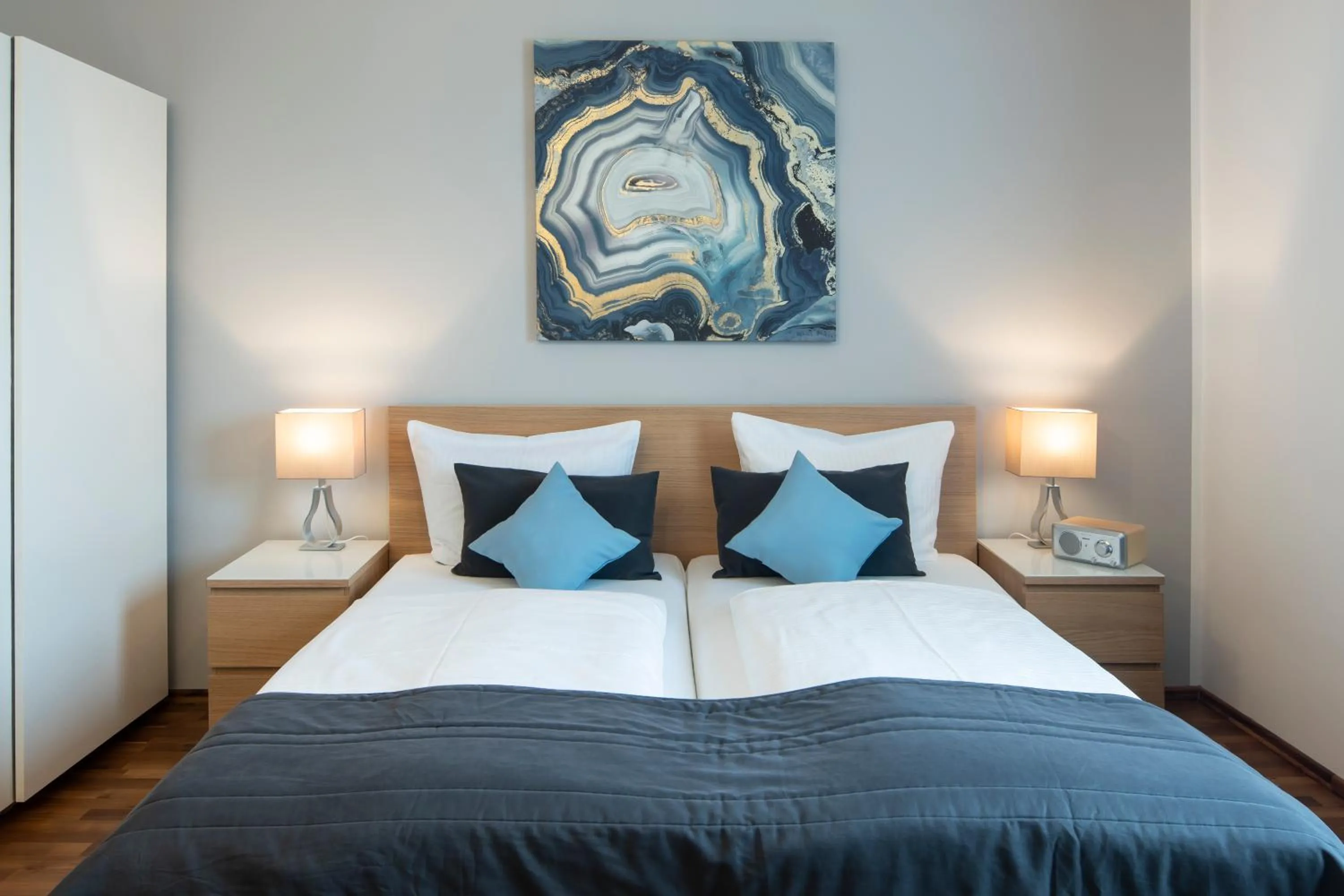 Bed in Hotel Birkenstern