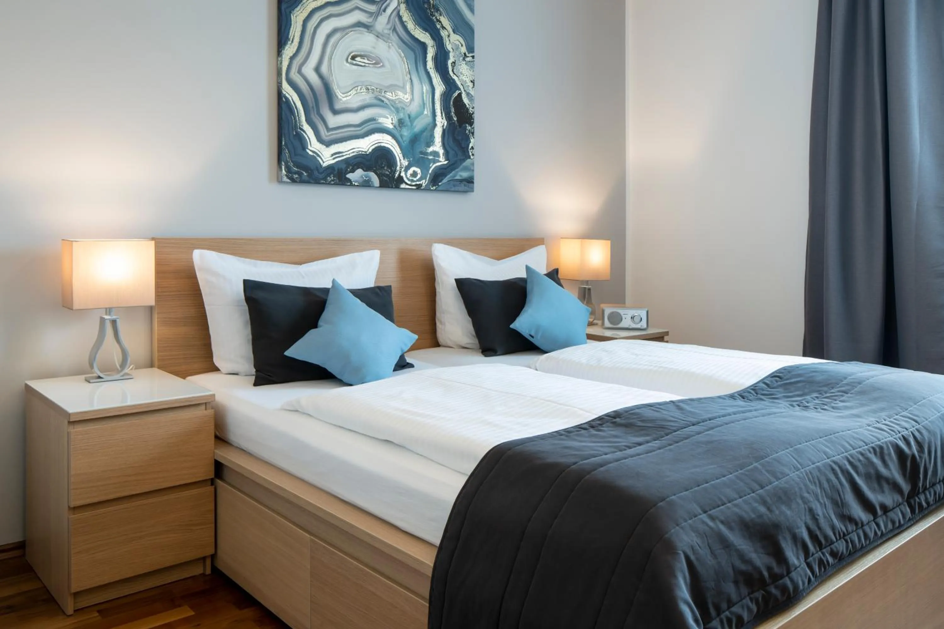 Bed in Hotel Birkenstern