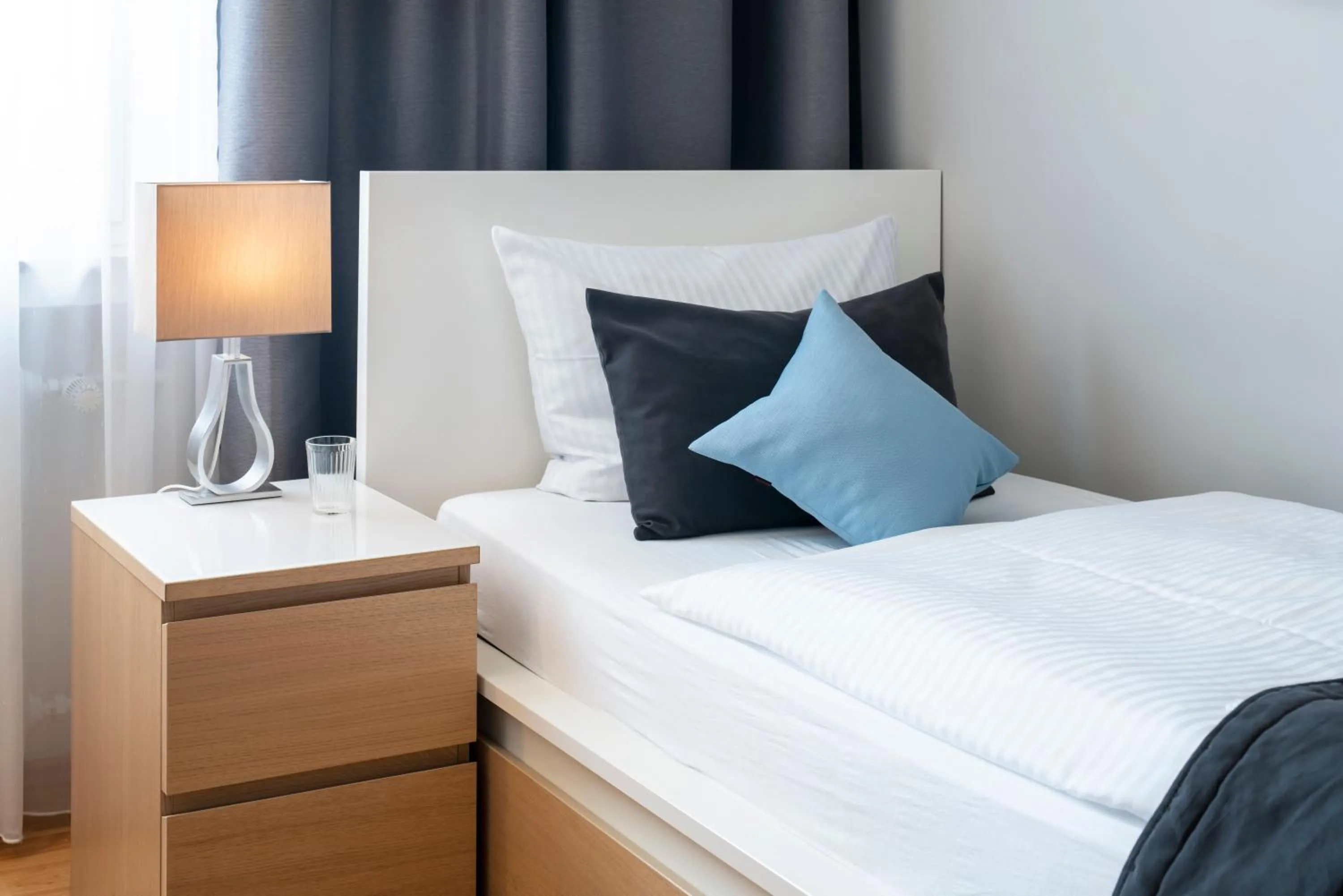 Bed in Hotel Birkenstern