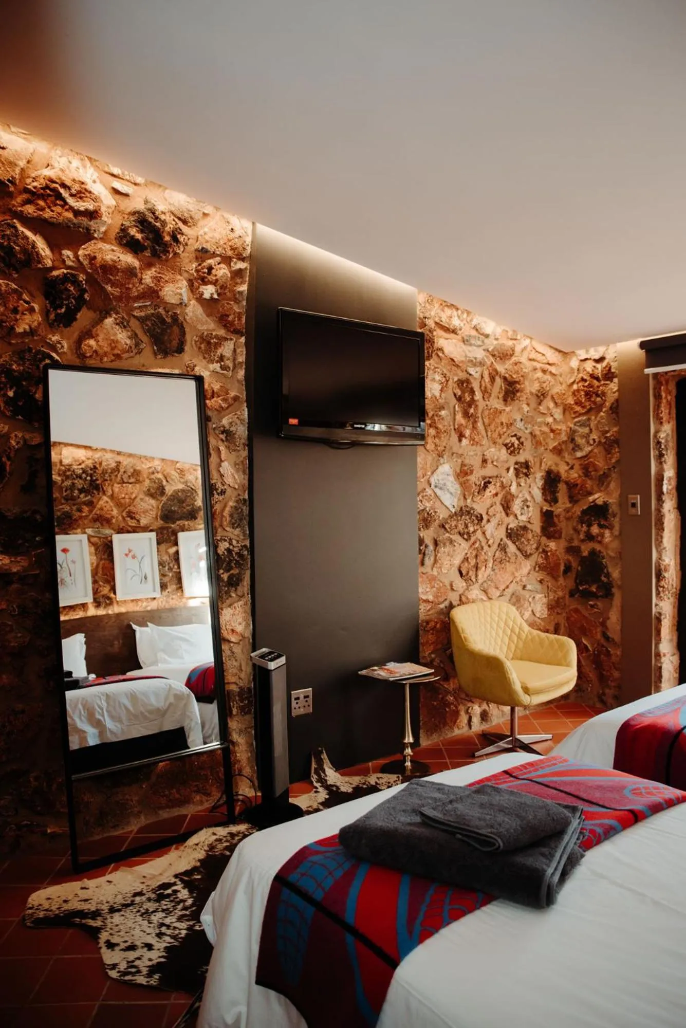 Seating area, Bed in Bastion House