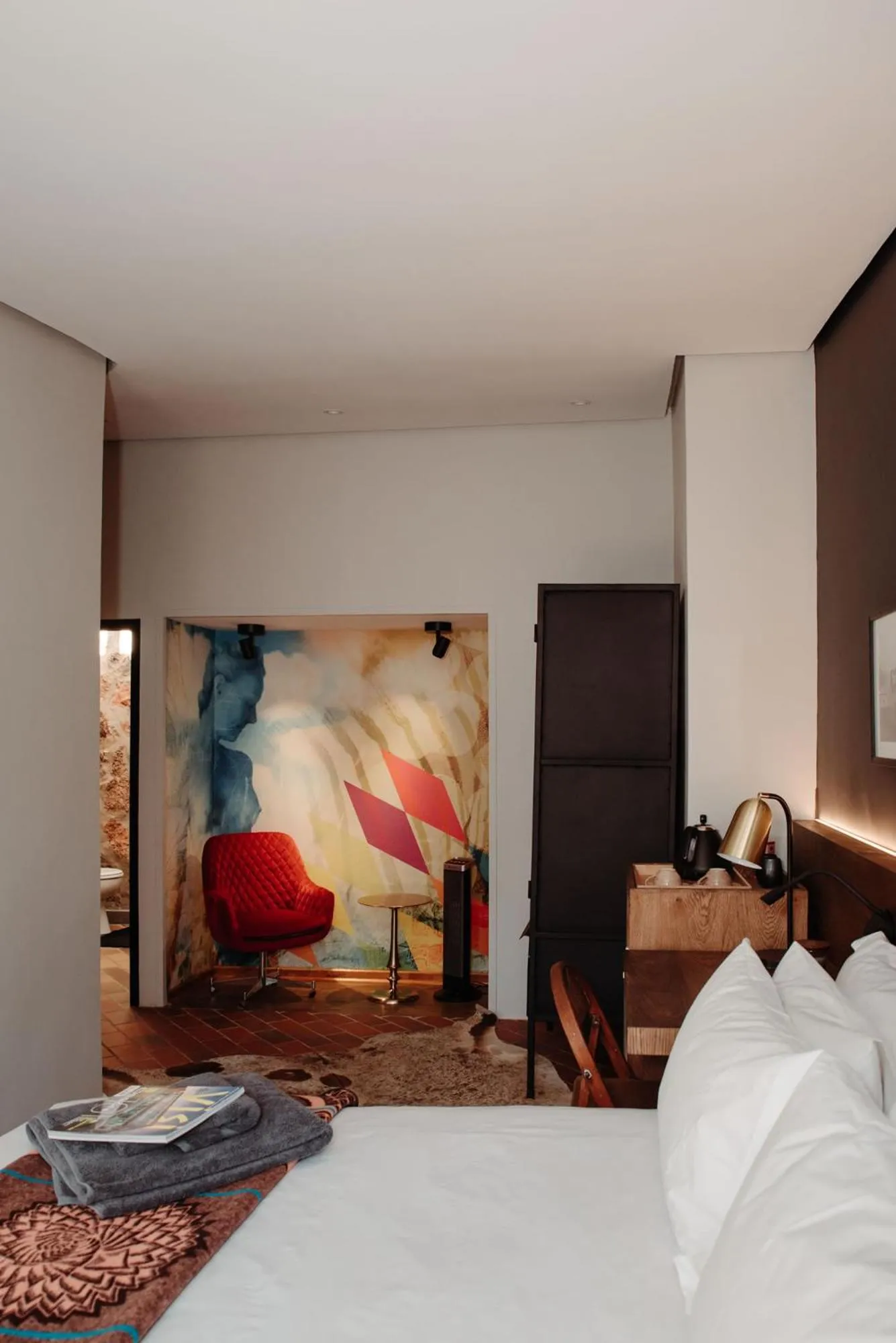 Photo of the whole room, Bed in Bastion House