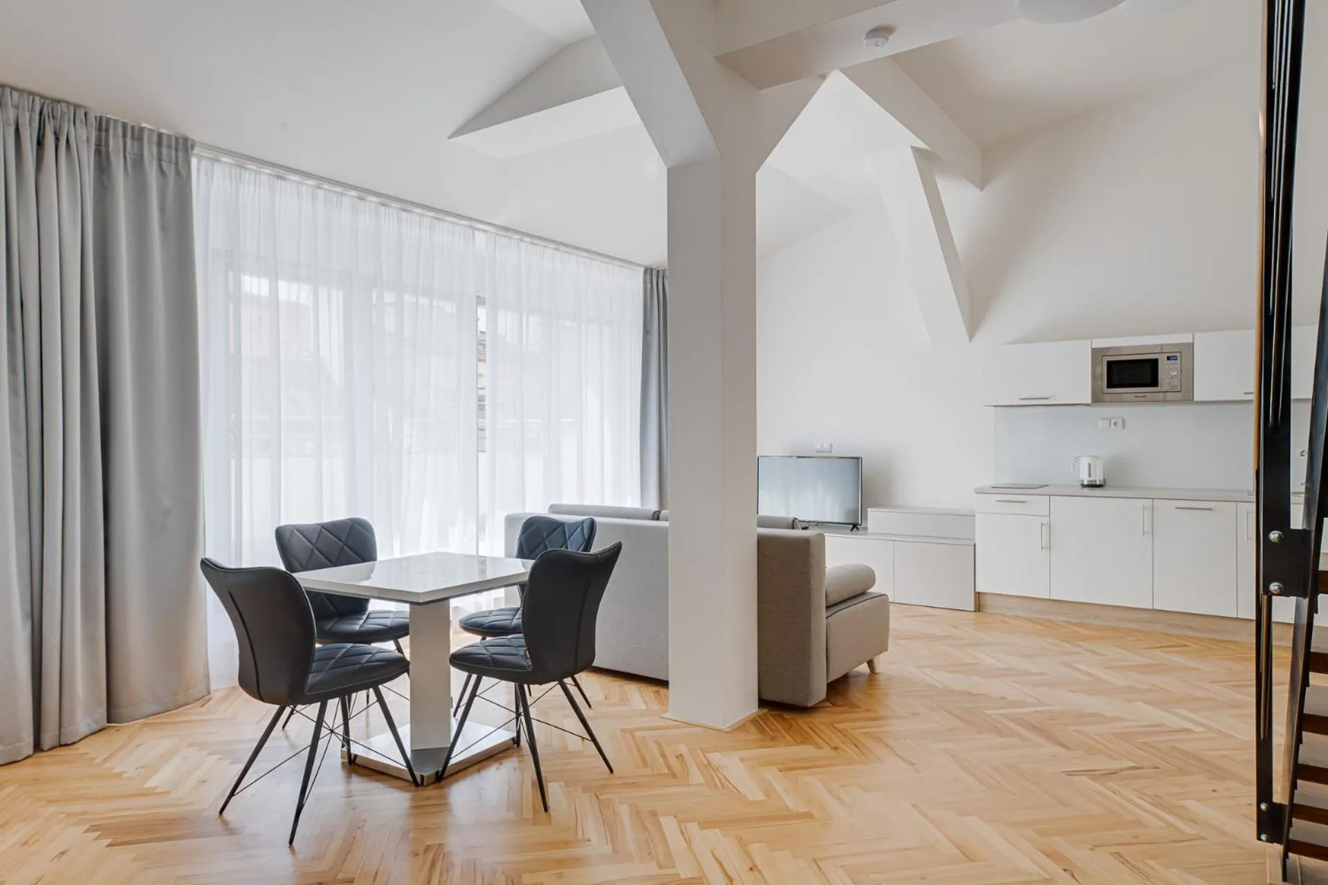 Living room in Gold Art Apartments