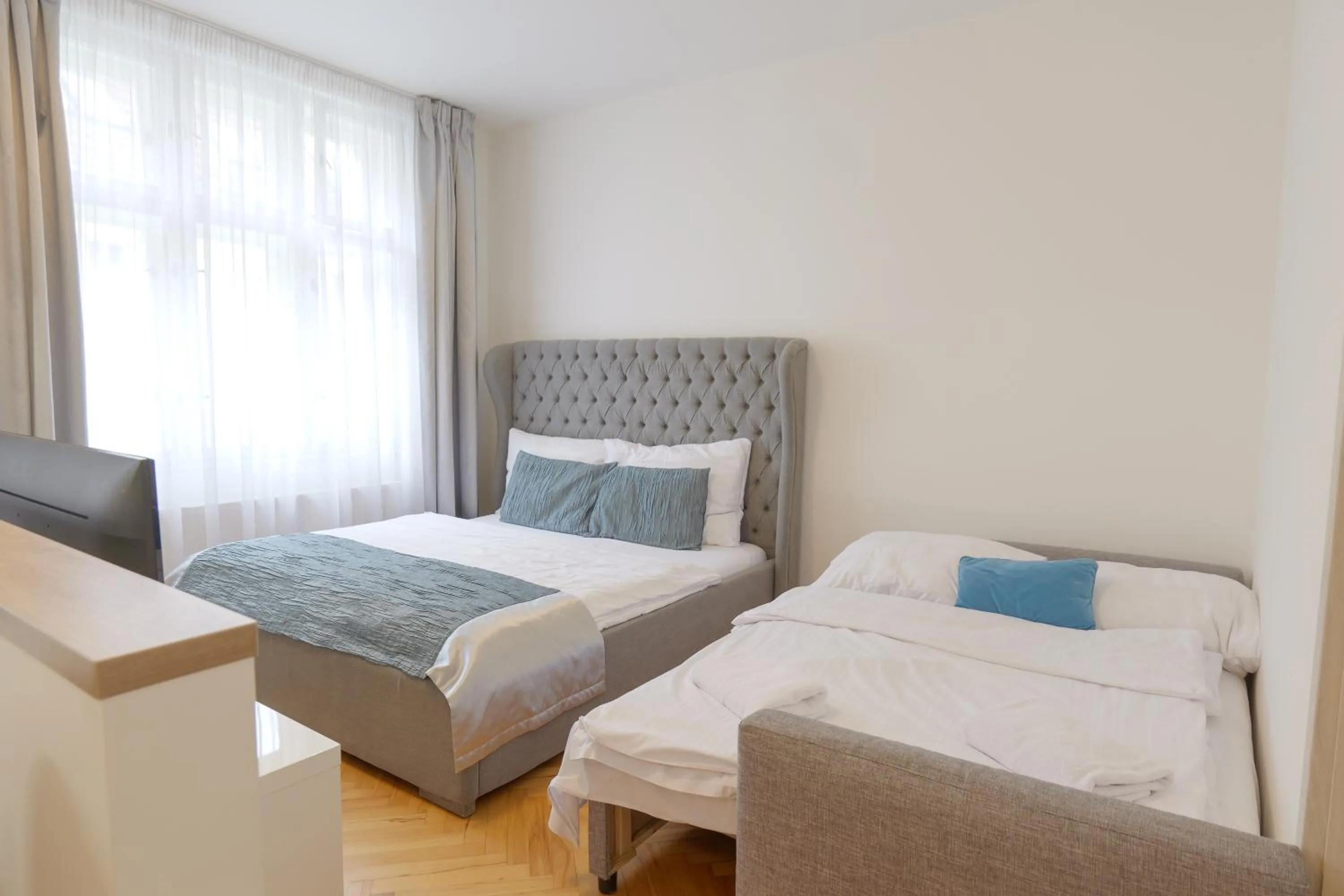 Bed in Gold Art Apartments