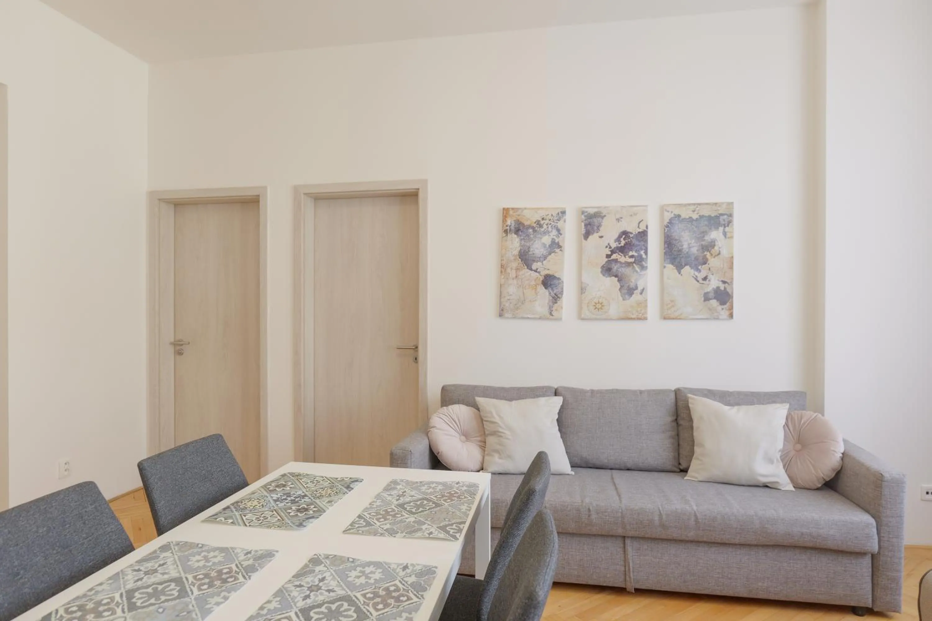 Living room in Gold Art Apartments