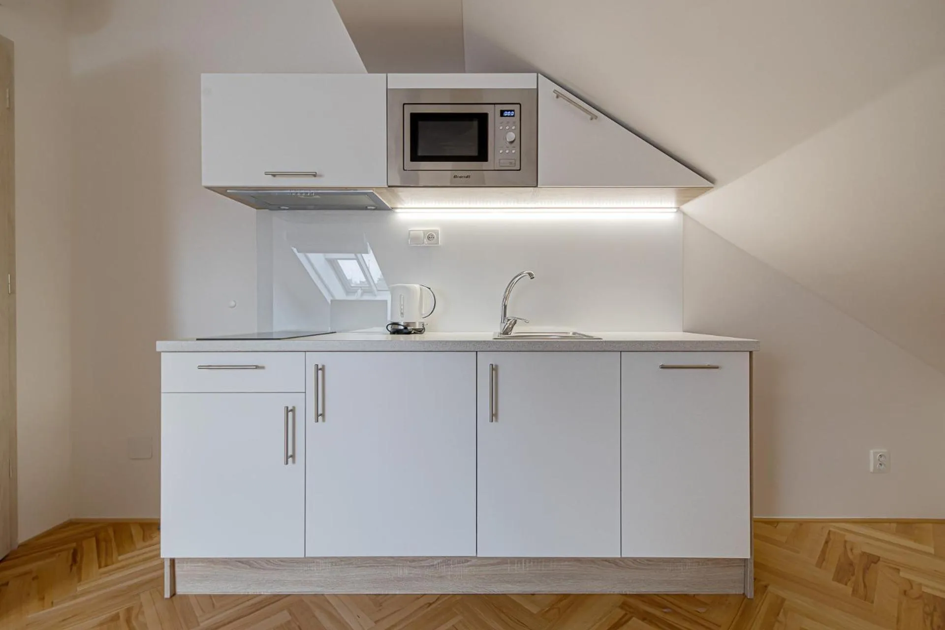 Kitchen or kitchenette in Gold Art Apartments
