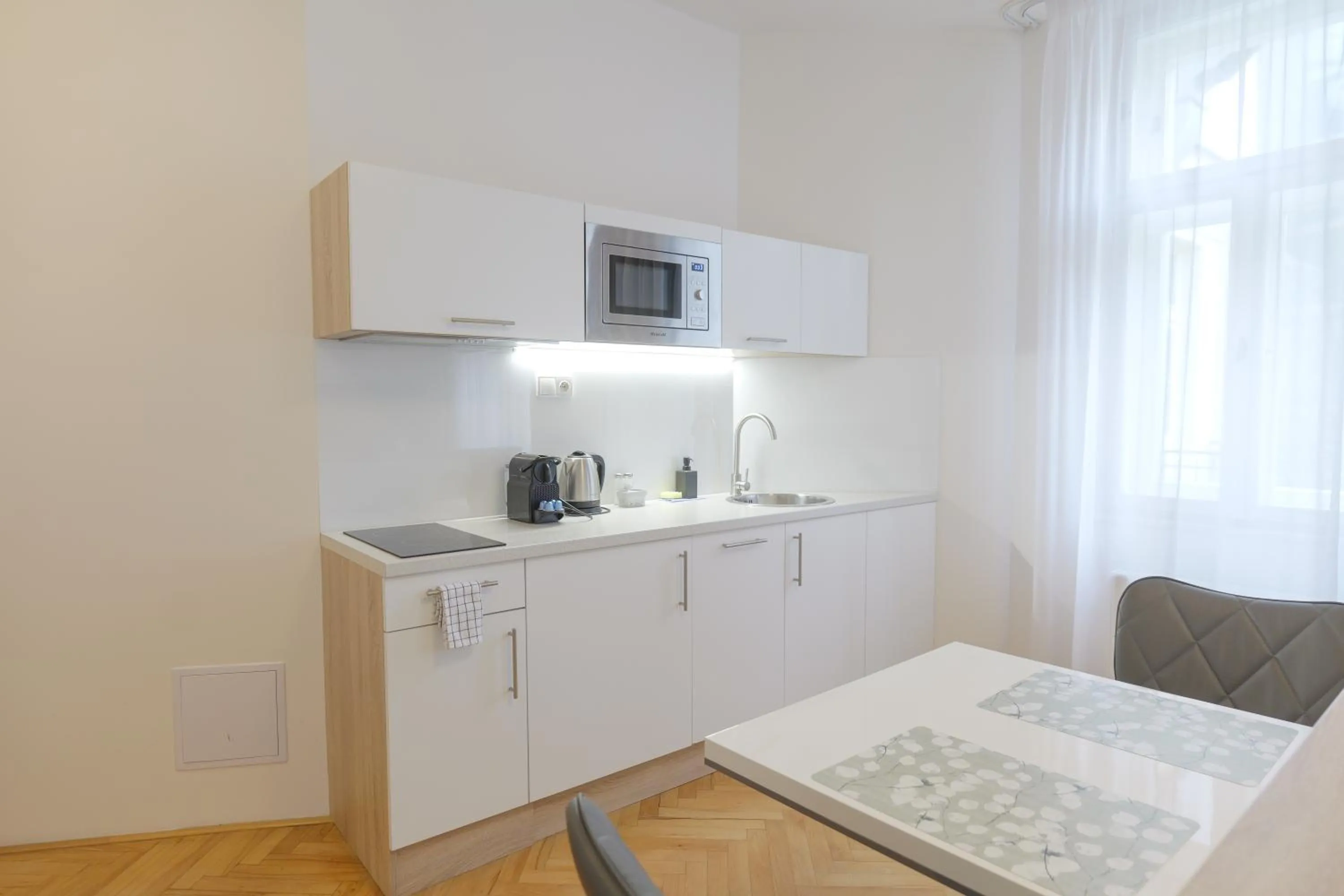 Kitchen or kitchenette in Gold Art Apartments