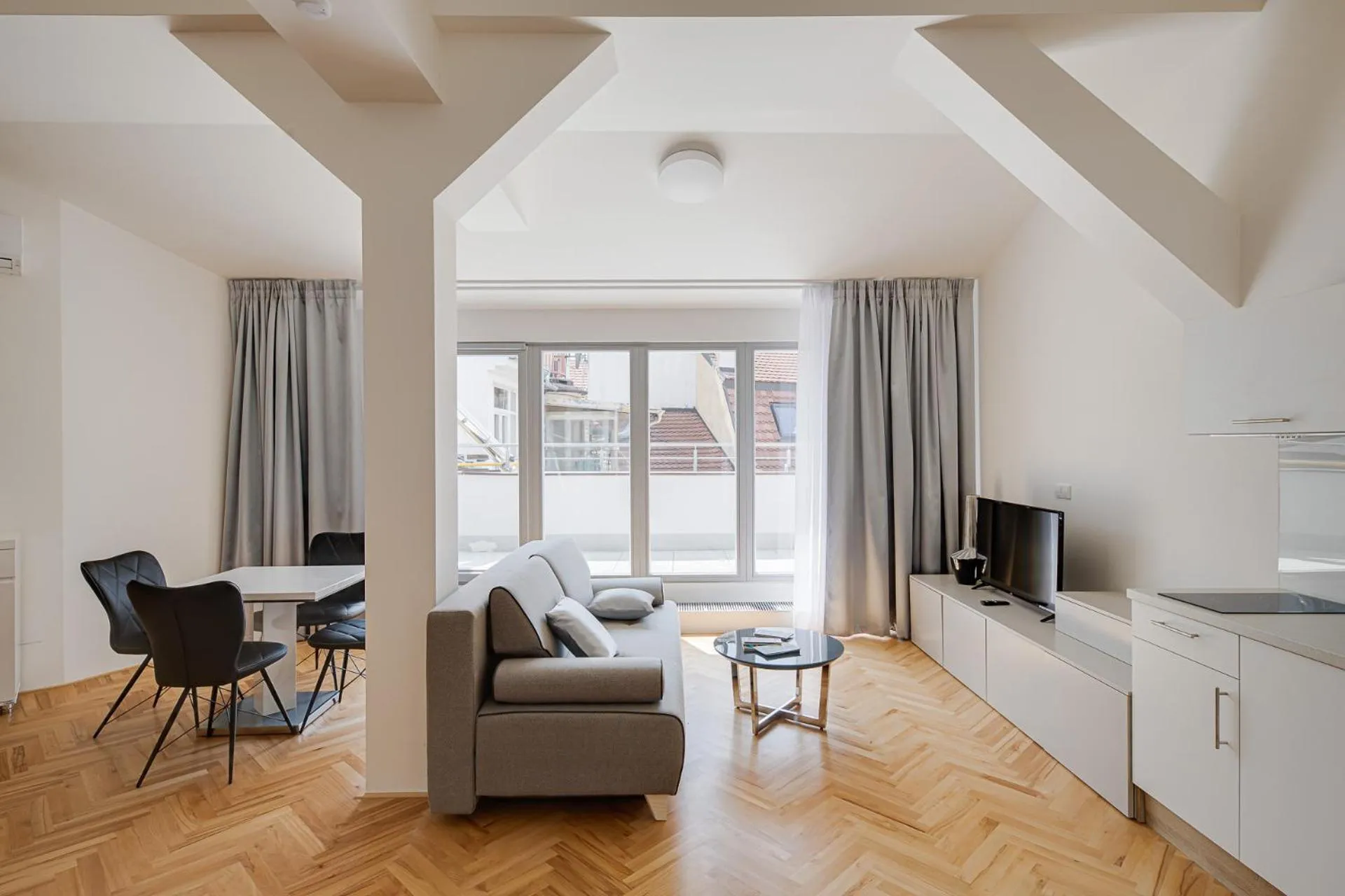 Living room in Gold Art Apartments