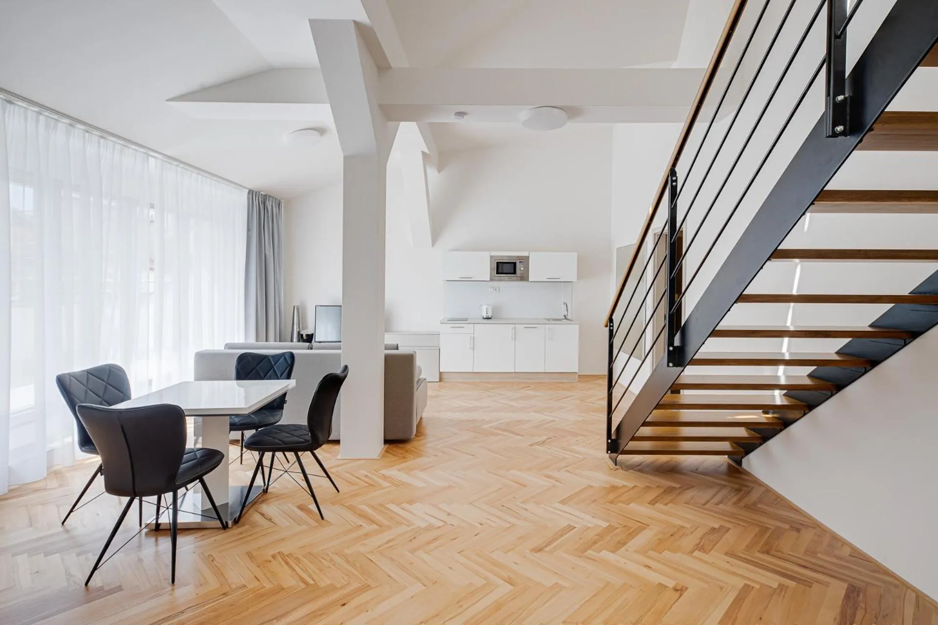 Living room in Gold Art Apartments