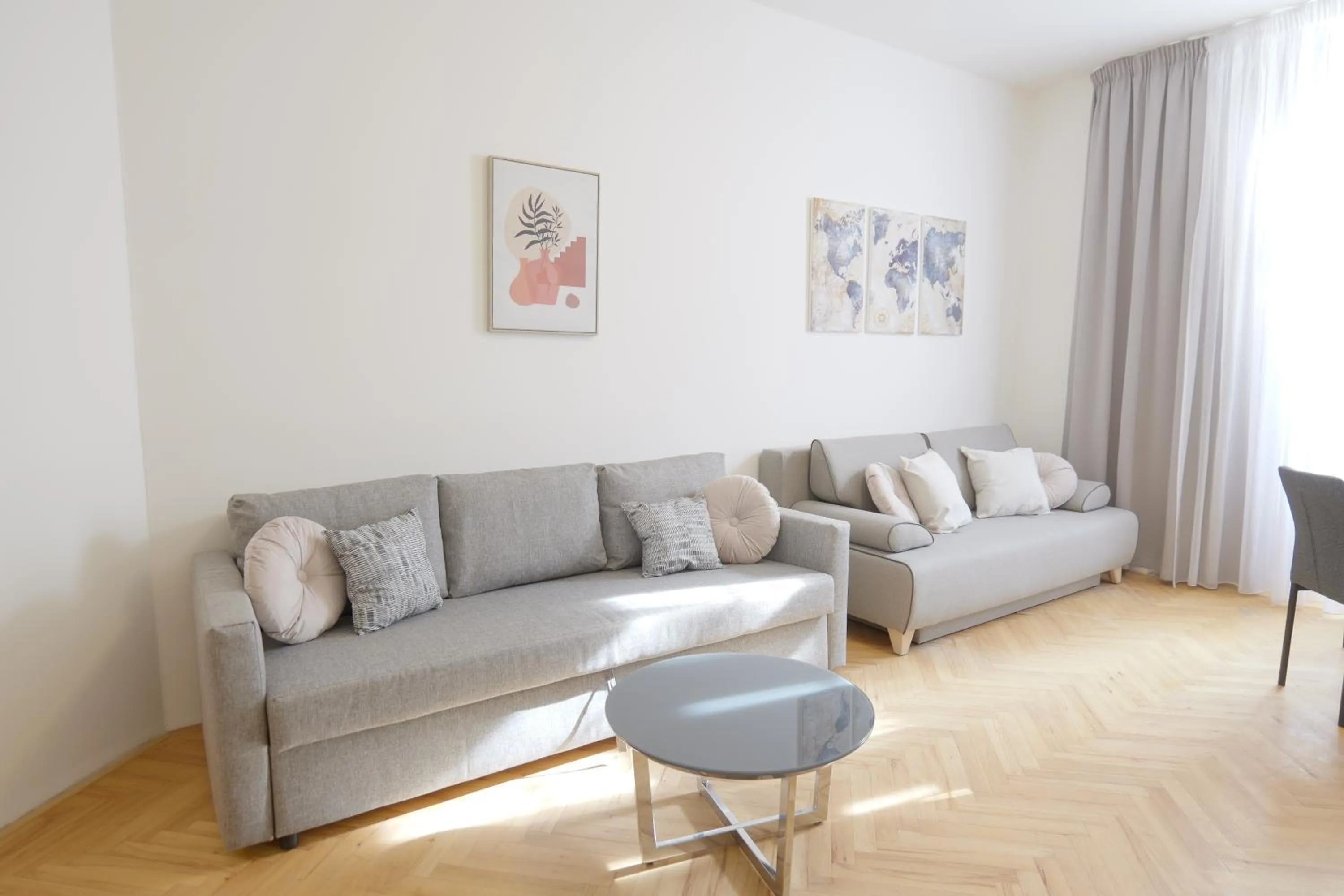 Seating area in Gold Art Apartments