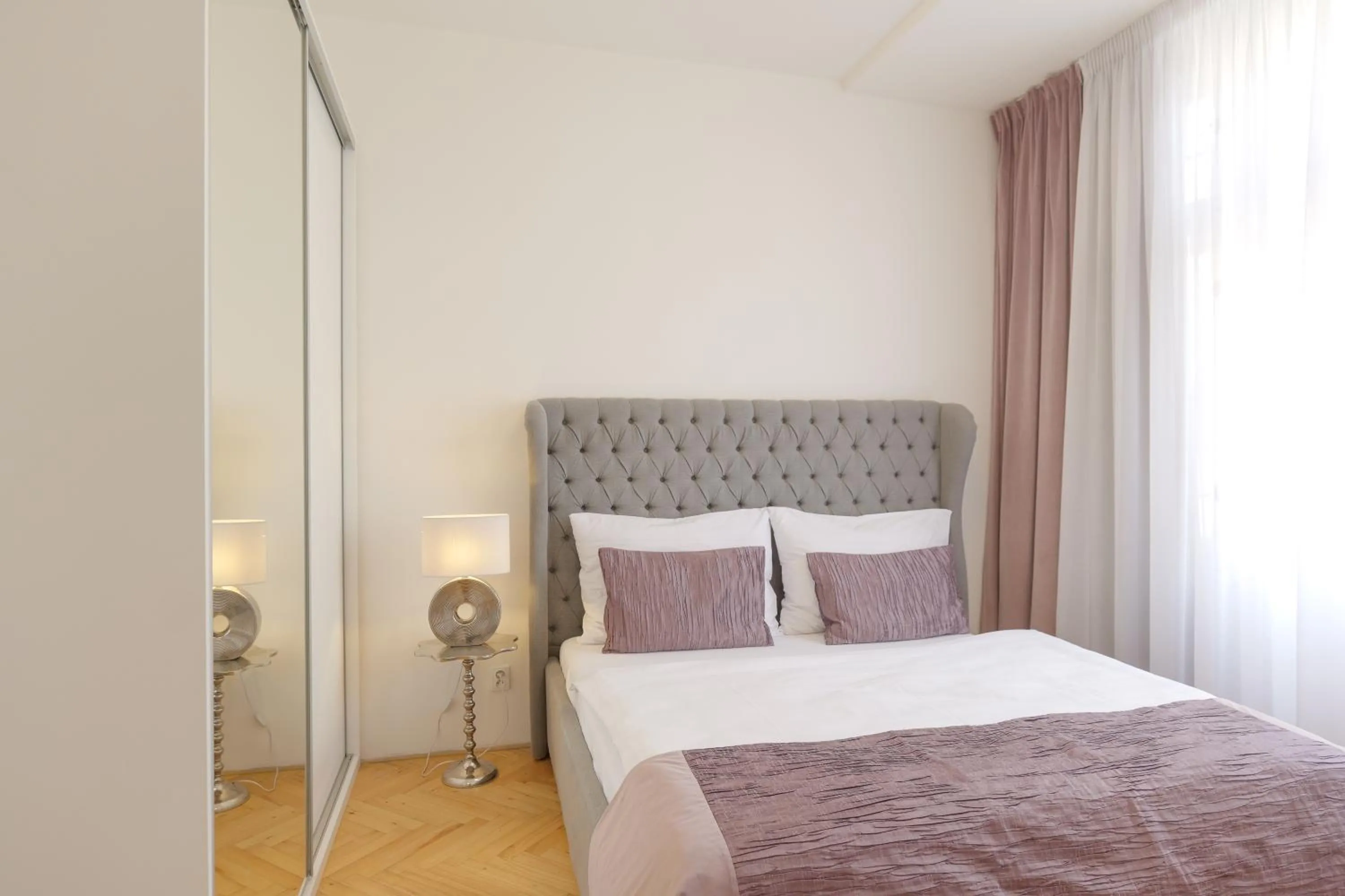 Bed in Gold Art Apartments