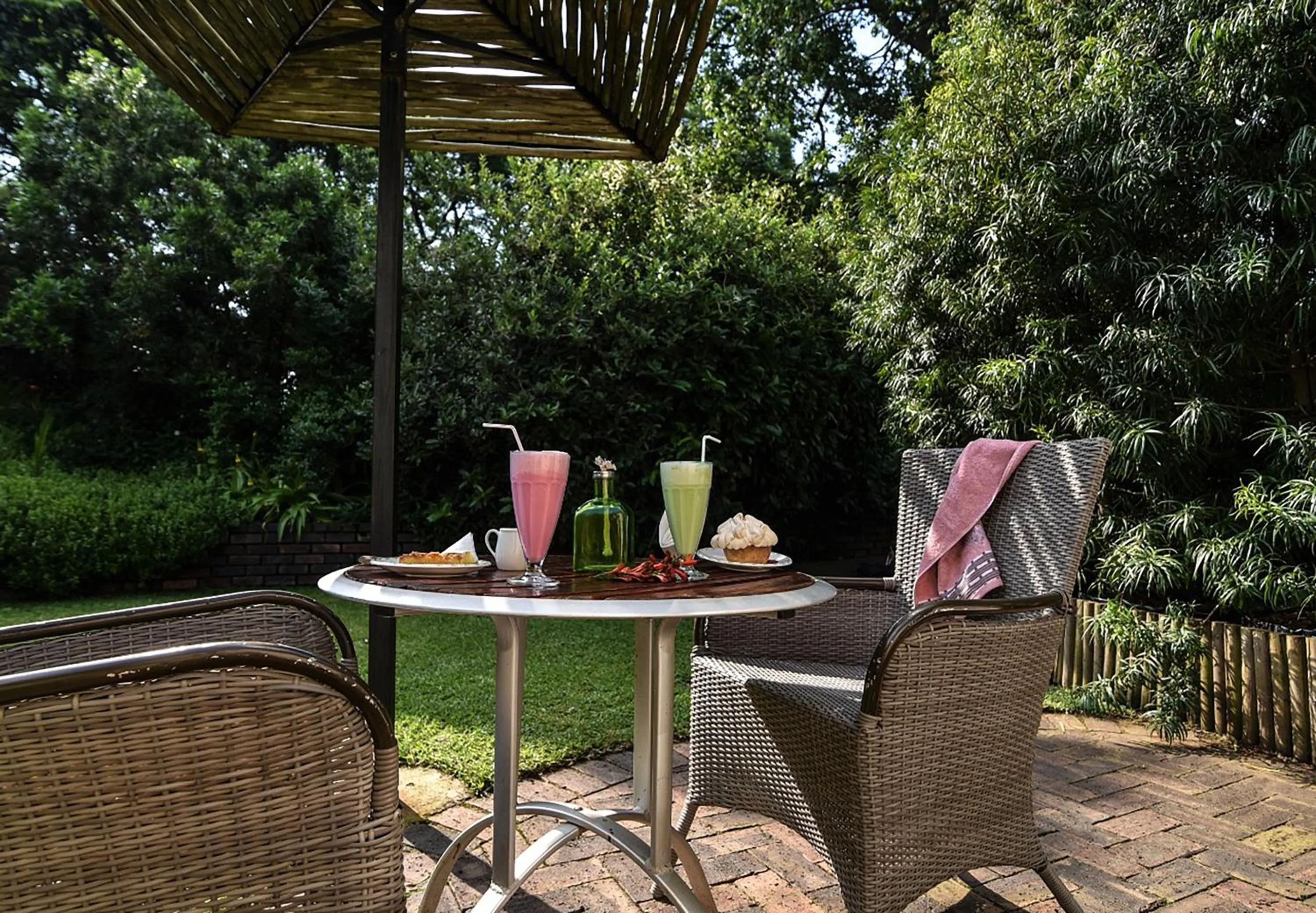 Patio in Random Harvest Country Cottages