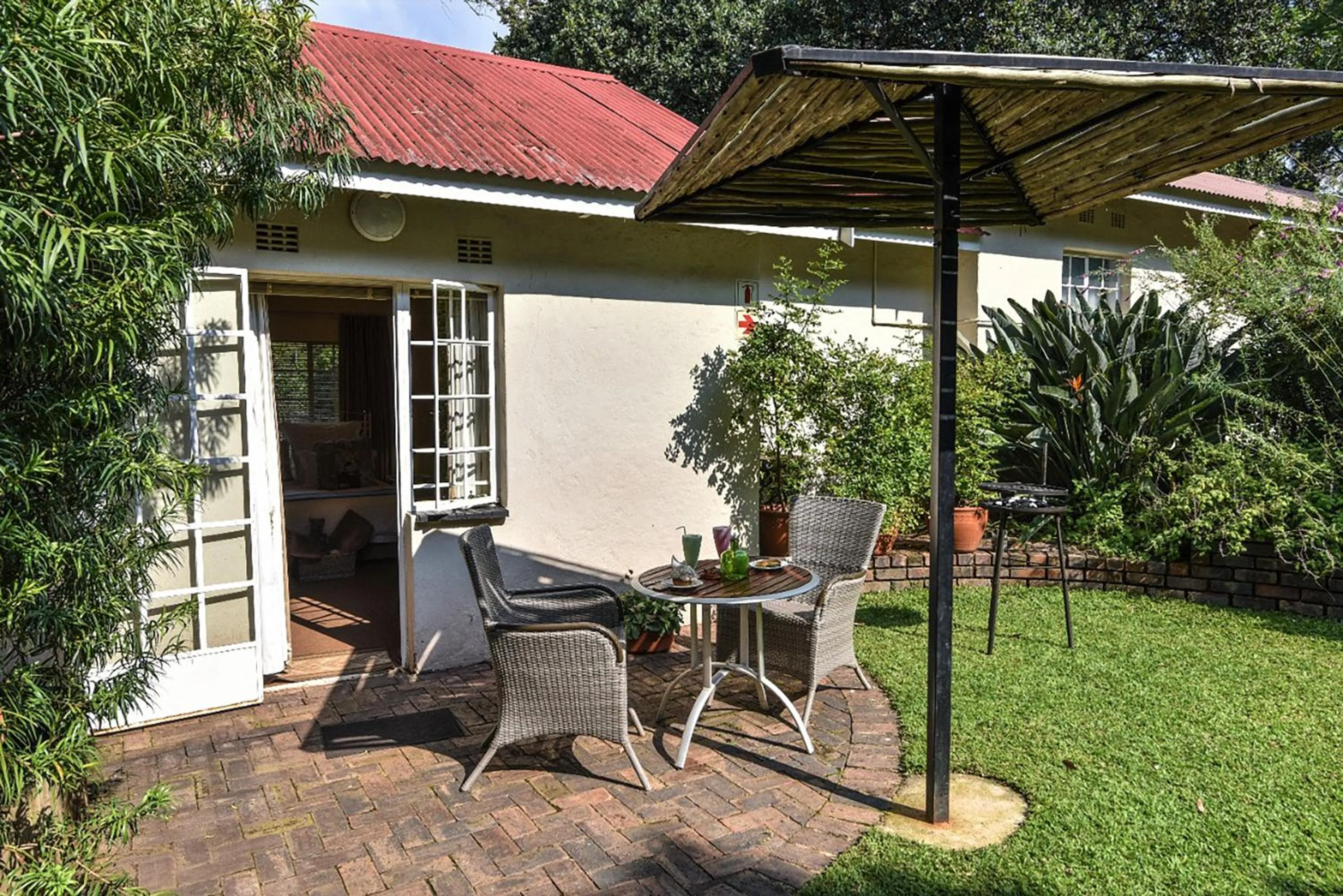 Patio in Random Harvest Country Cottages