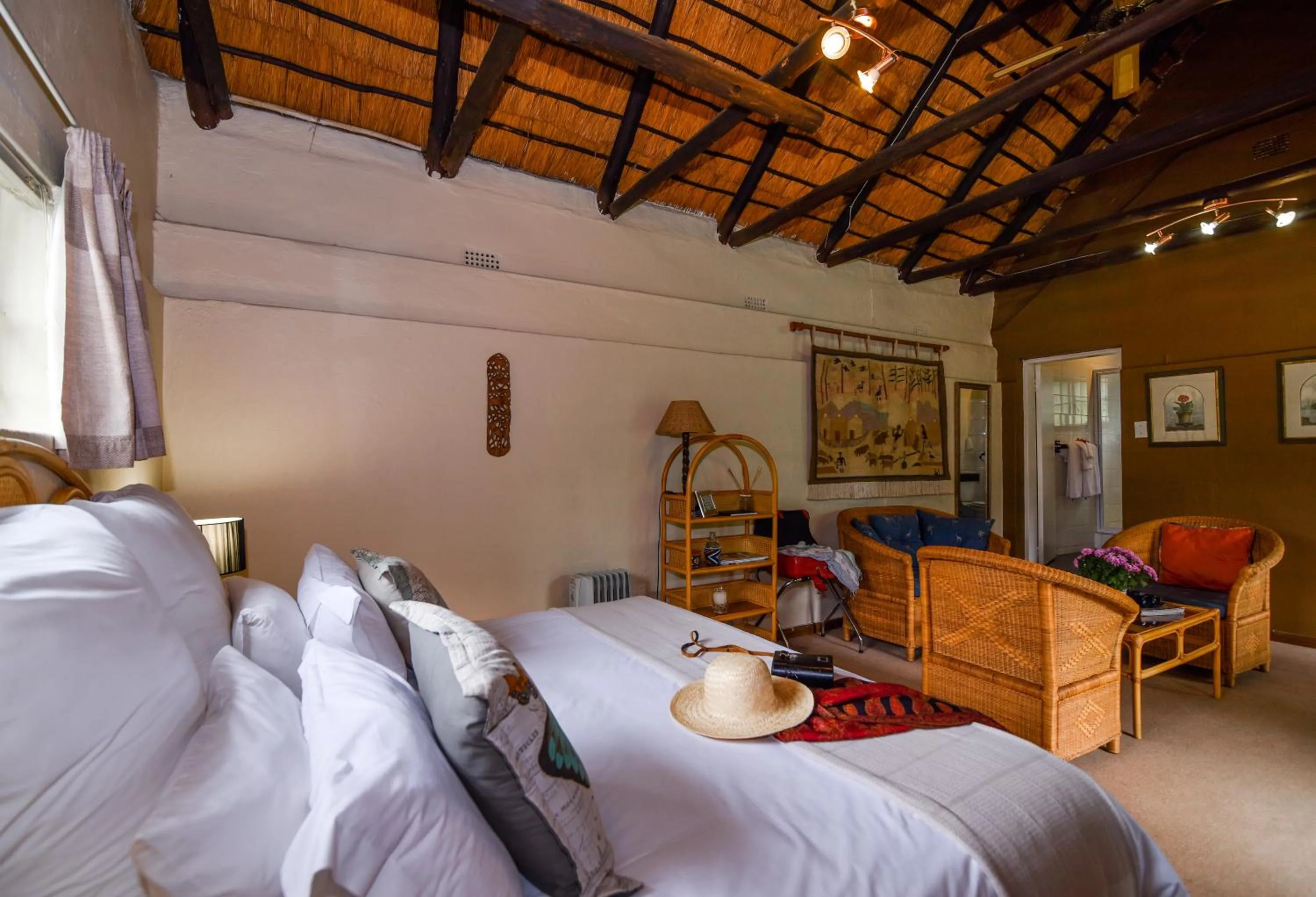 Bed in Random Harvest Country Cottages