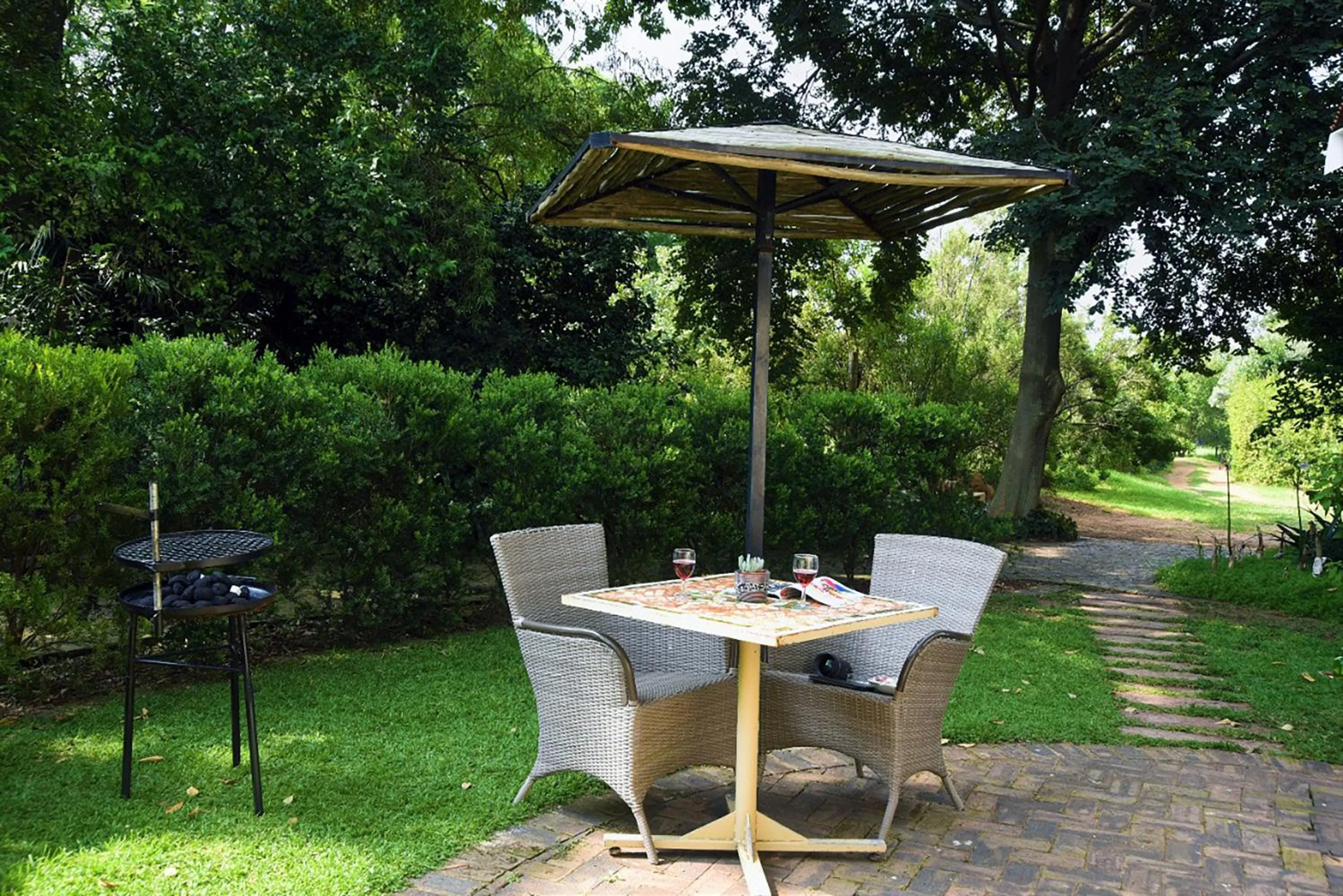 Patio in Random Harvest Country Cottages