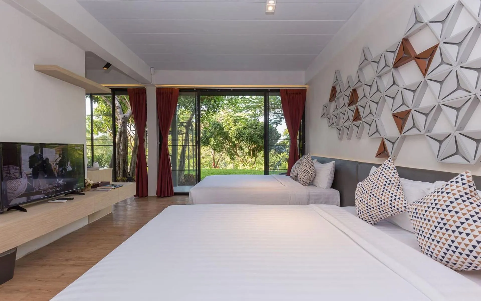 Bed in Veravian Resort