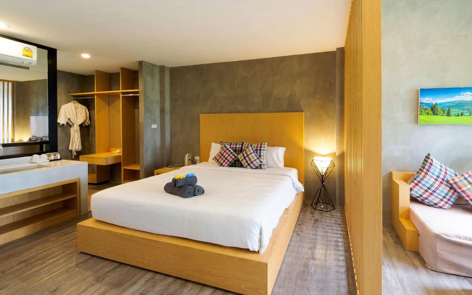 Bed in Veravian Resort