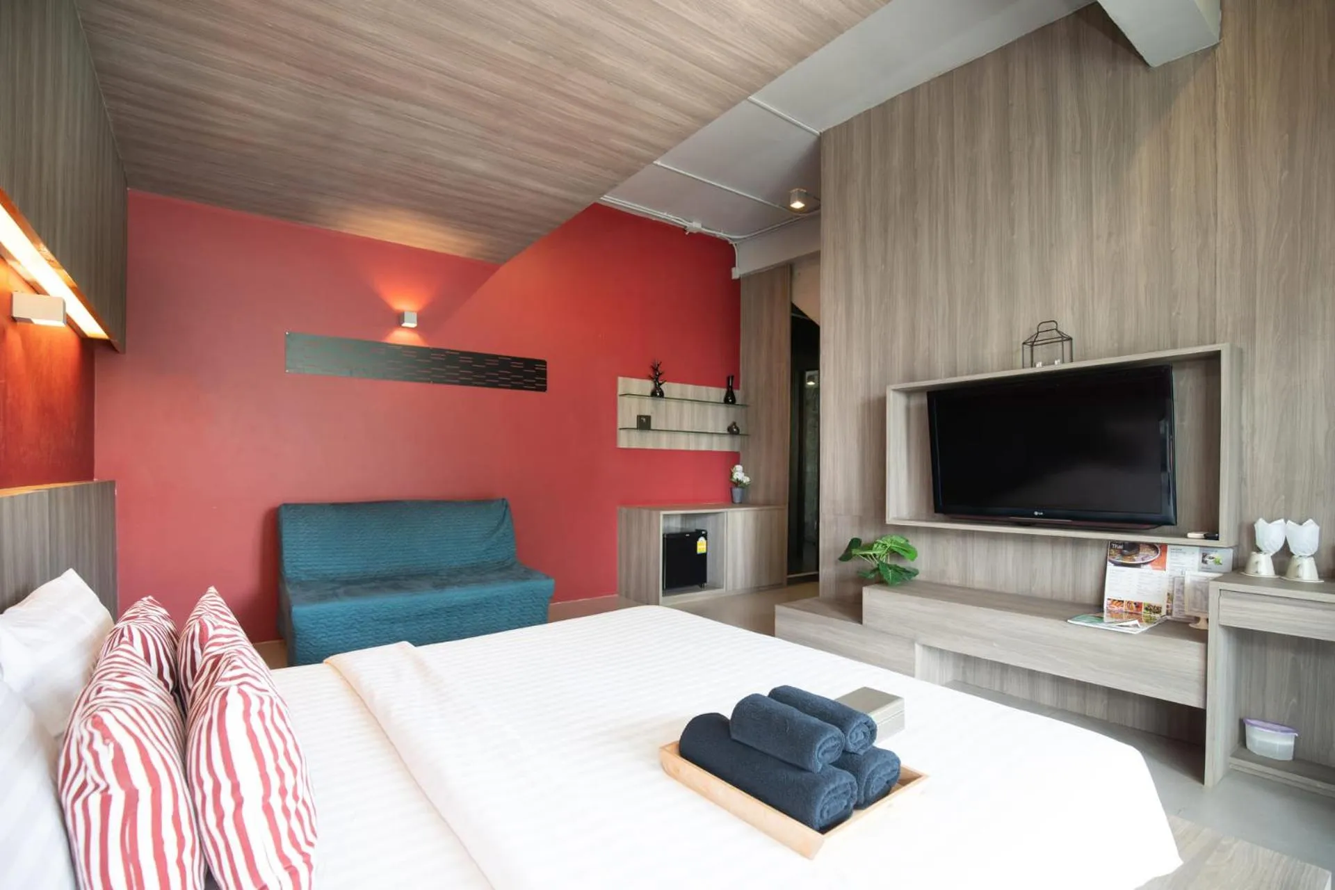 Bed in Veravian Resort