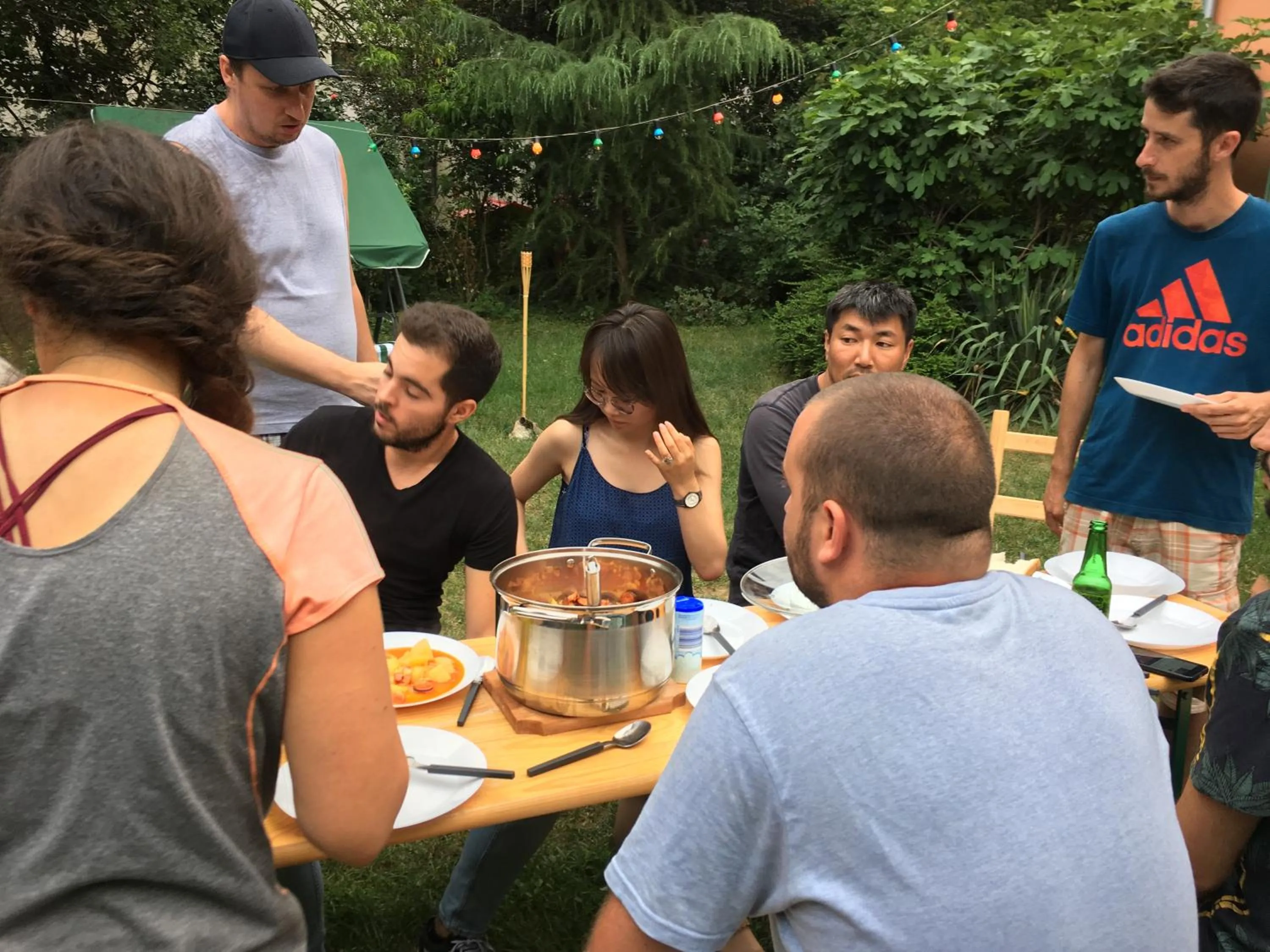 People in Budapest Garden Hostel - Age limit 39