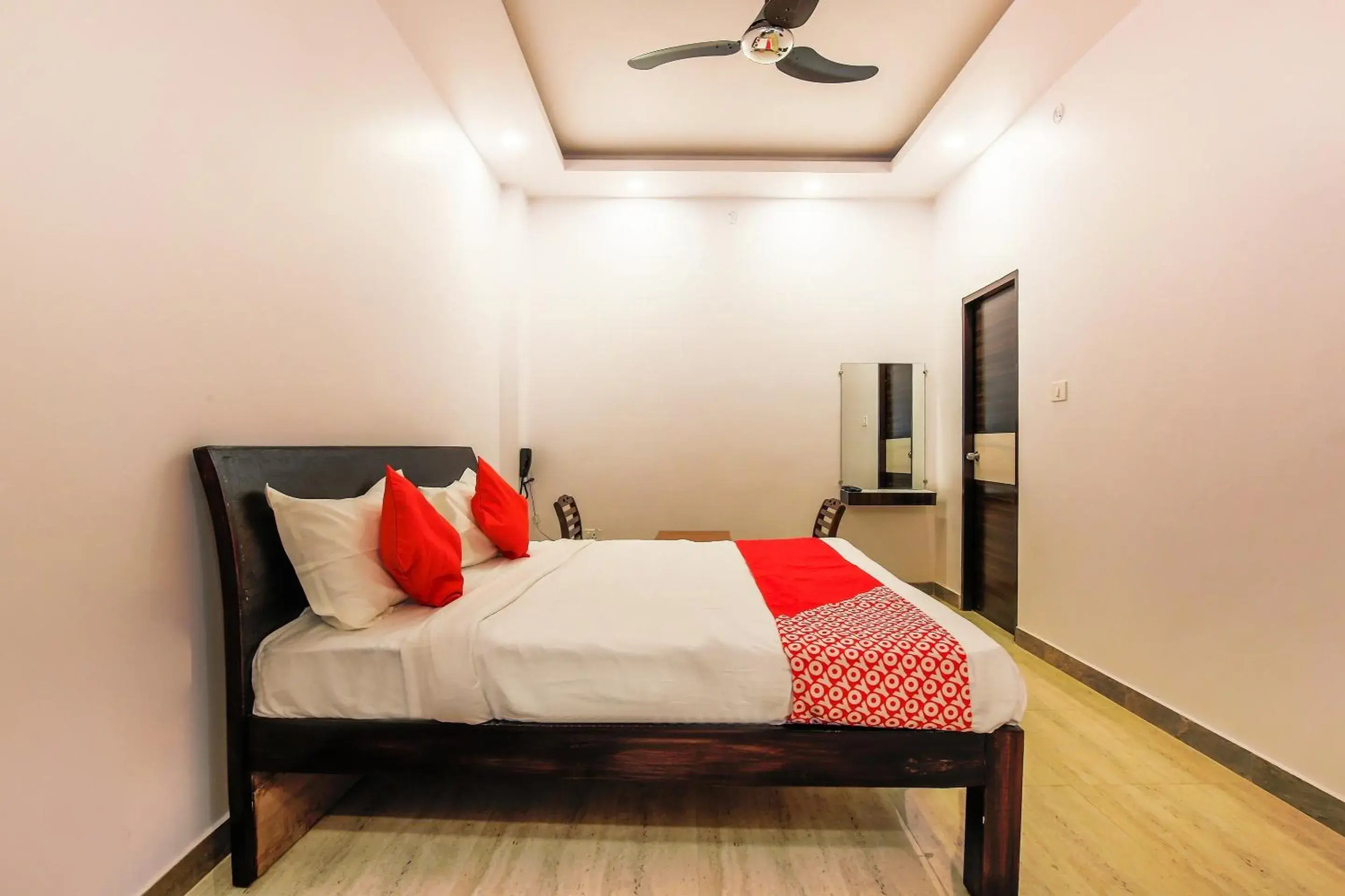 Bedroom, Bed in Hotel O Vaibhav laxmi Paradise Bedroom, Bed in Hotel O Vaibhav laxmi Paradise