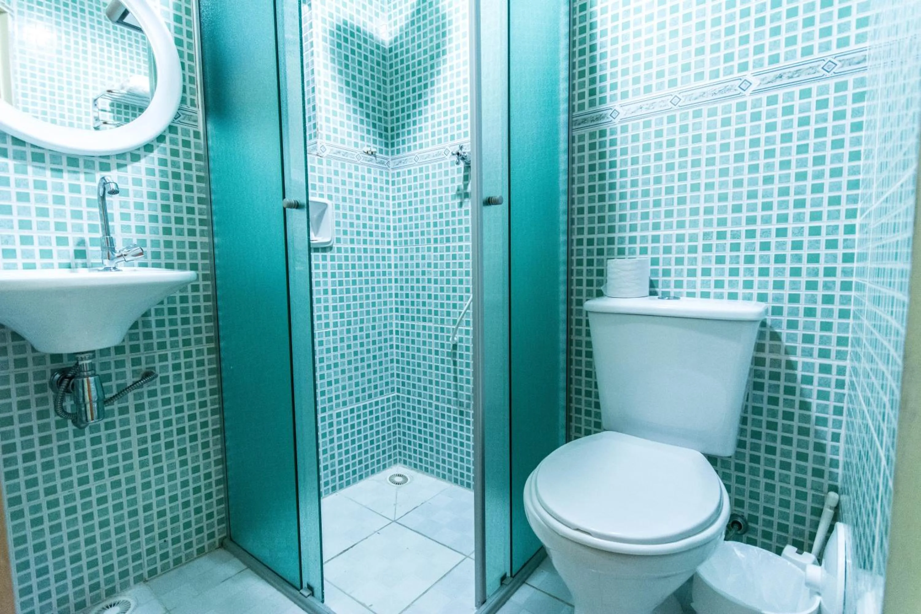 Shower in Hotel Estação Paraíso - ao lado do Metrô Paraíso e 600m da Av Paulista