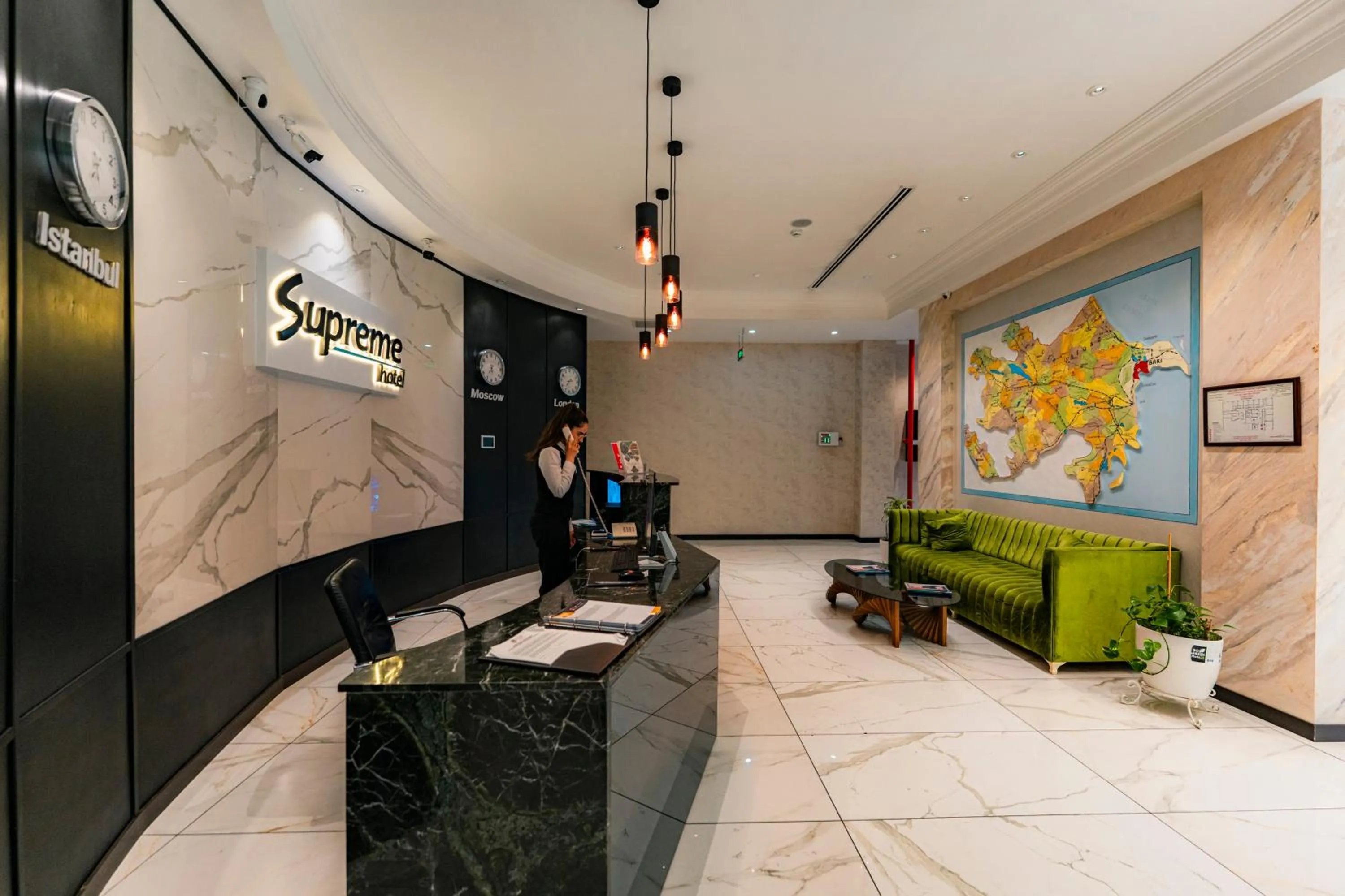 Lobby or reception in Supreme Hotel Baku