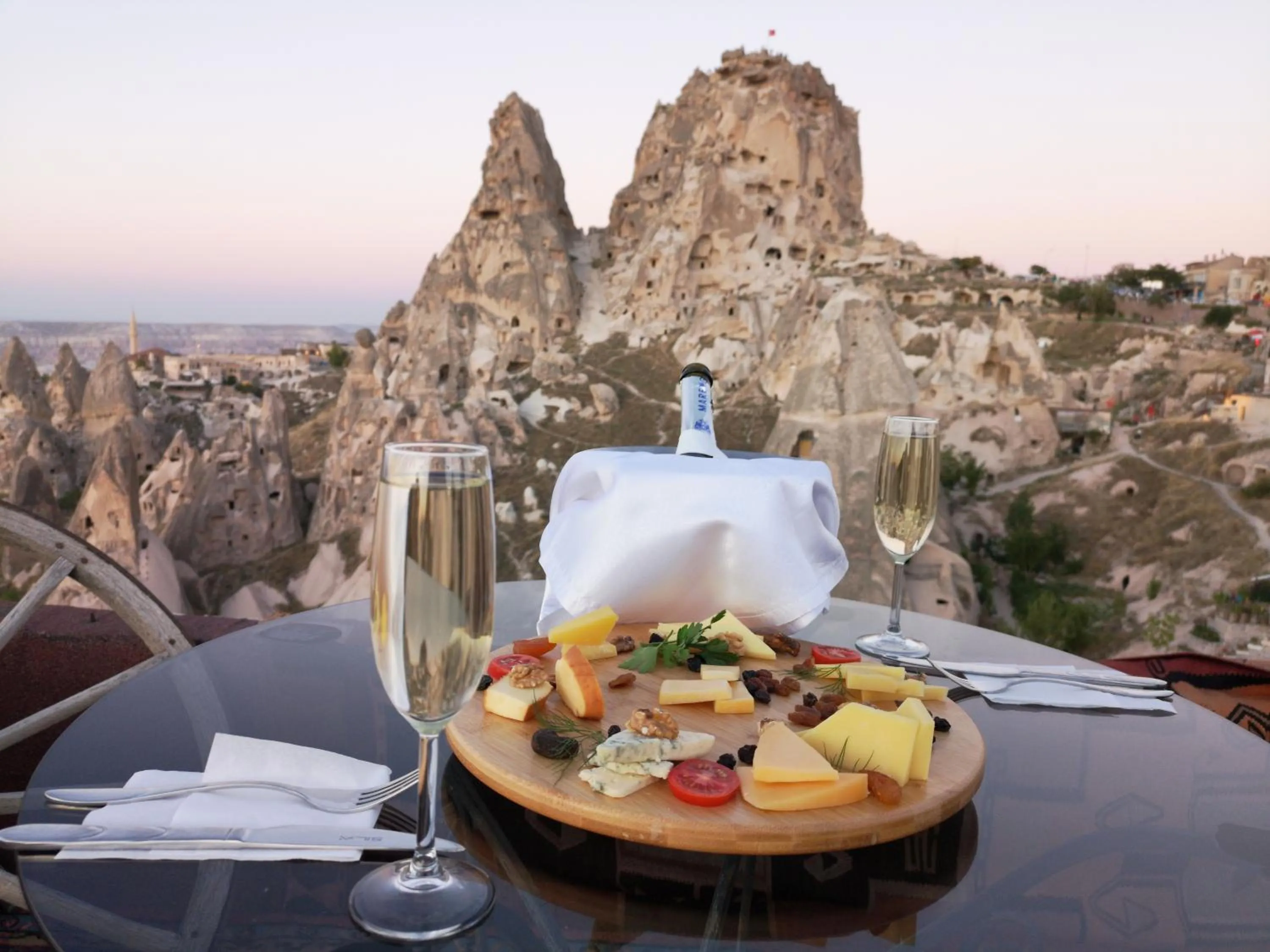 Food close-up in Hermes Cave Hotel