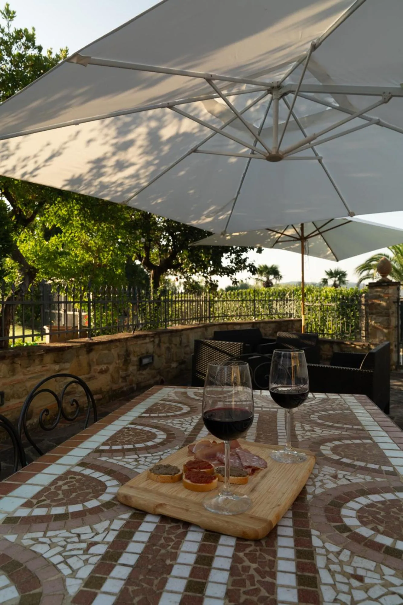 Patio in Cappannelle Country House Tuscany