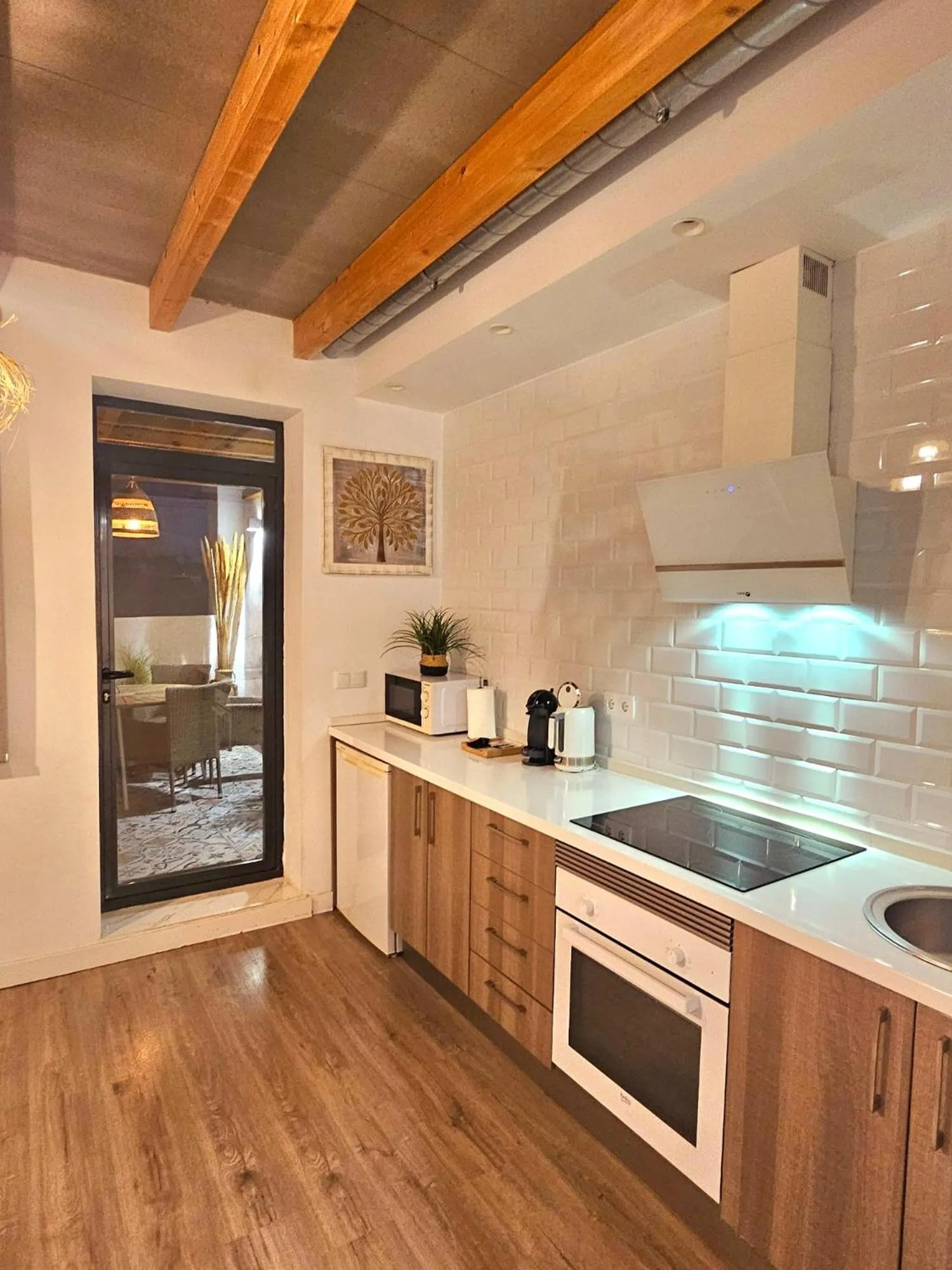 Kitchen or kitchenette in Apartamentos de la Huerta