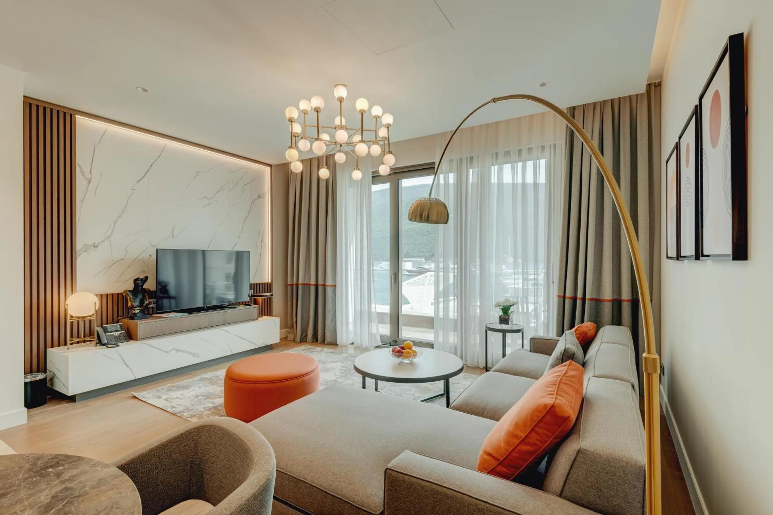 Living room, Bed in Portonovi Resort