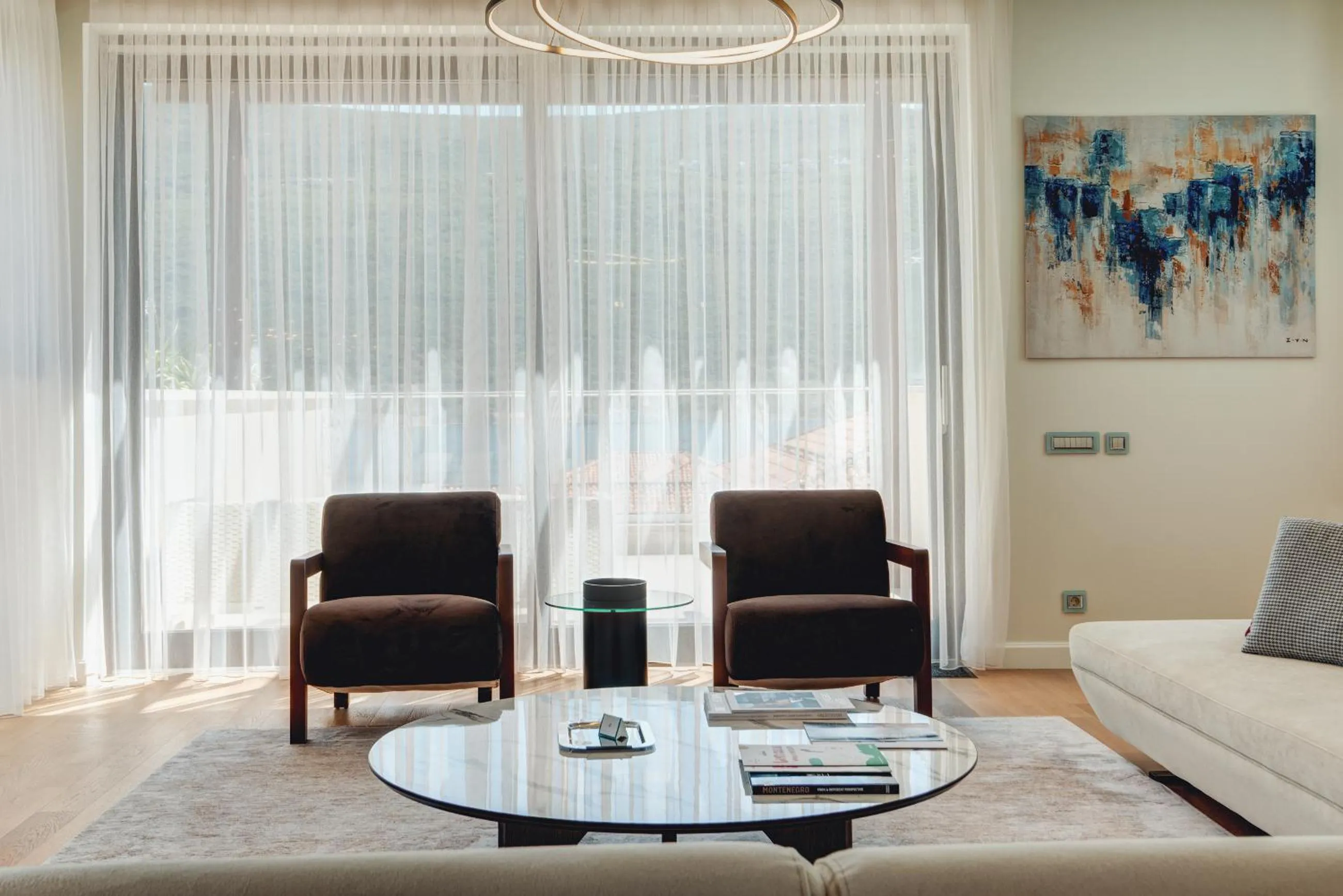 Seating area in Portonovi Resort