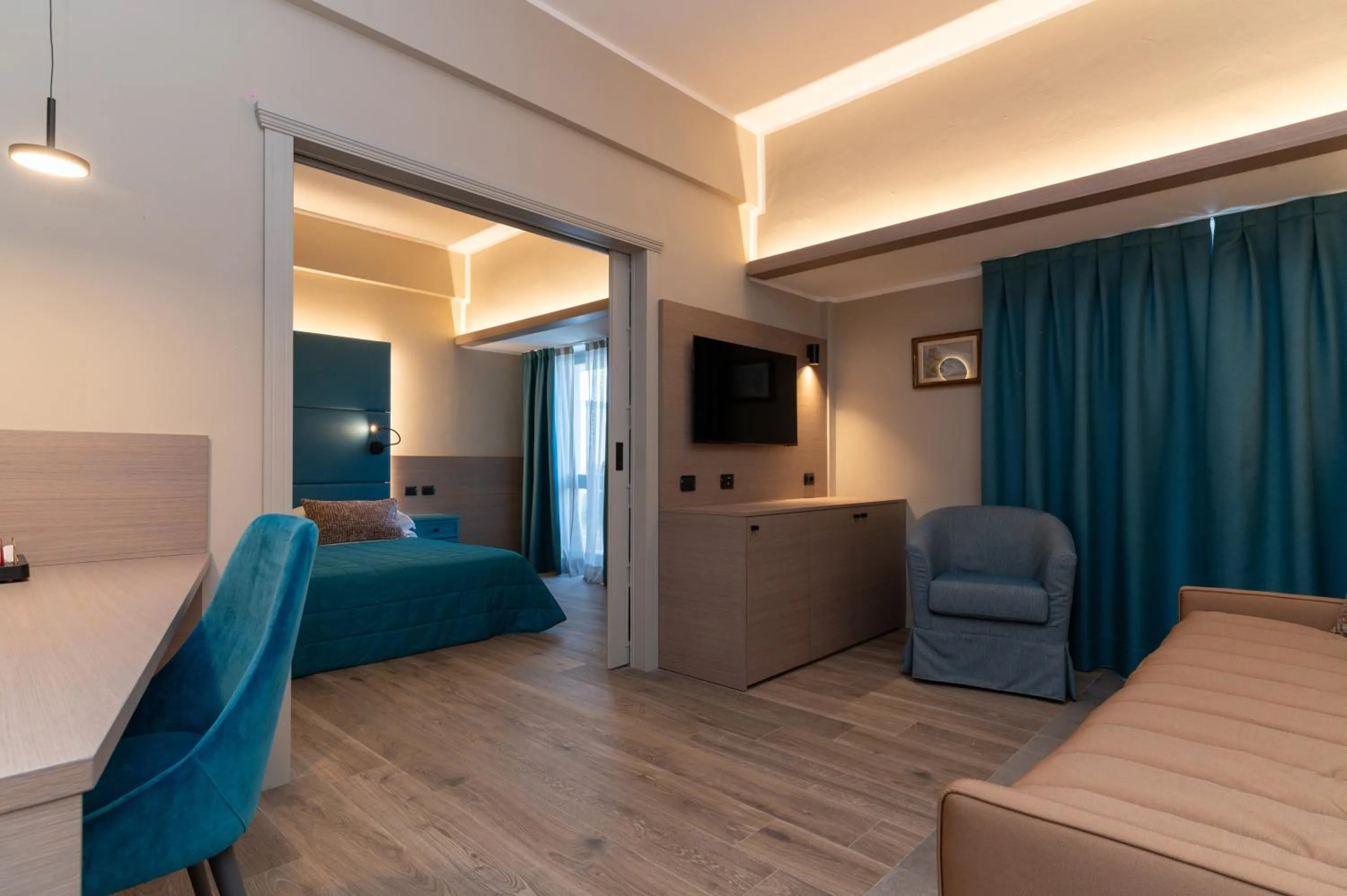 Bed in Hotel Porto Roca