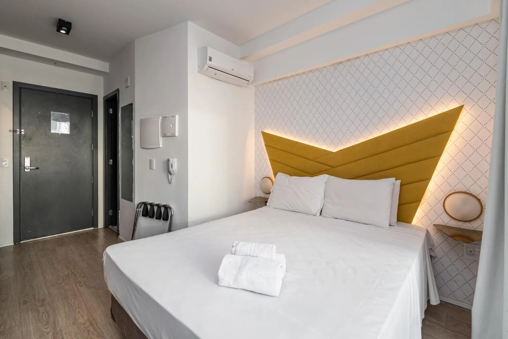 Bedroom, Bed in 360 Suítes Sé