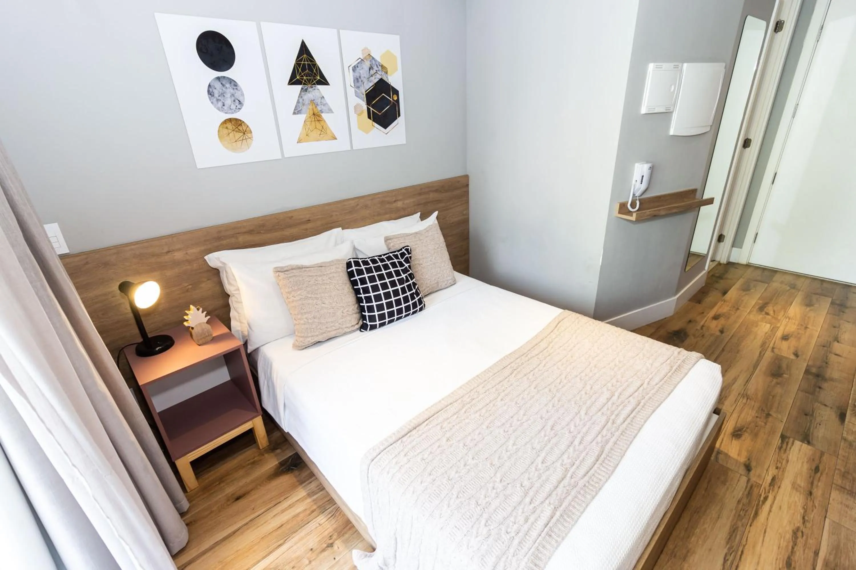 Bedroom, Bed in 360 Suítes Sé