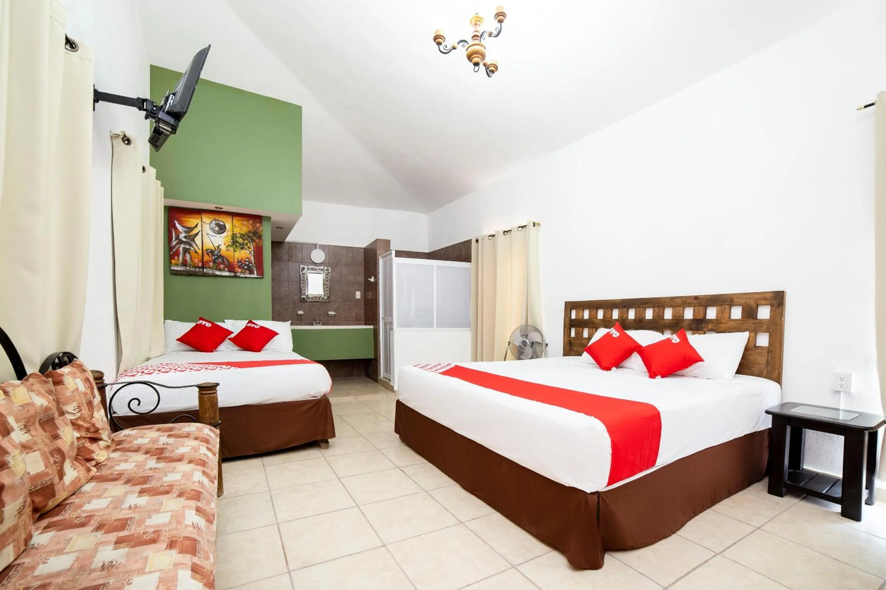 Bedroom, Bed in Hotel Villas De San Miguel Media Luna