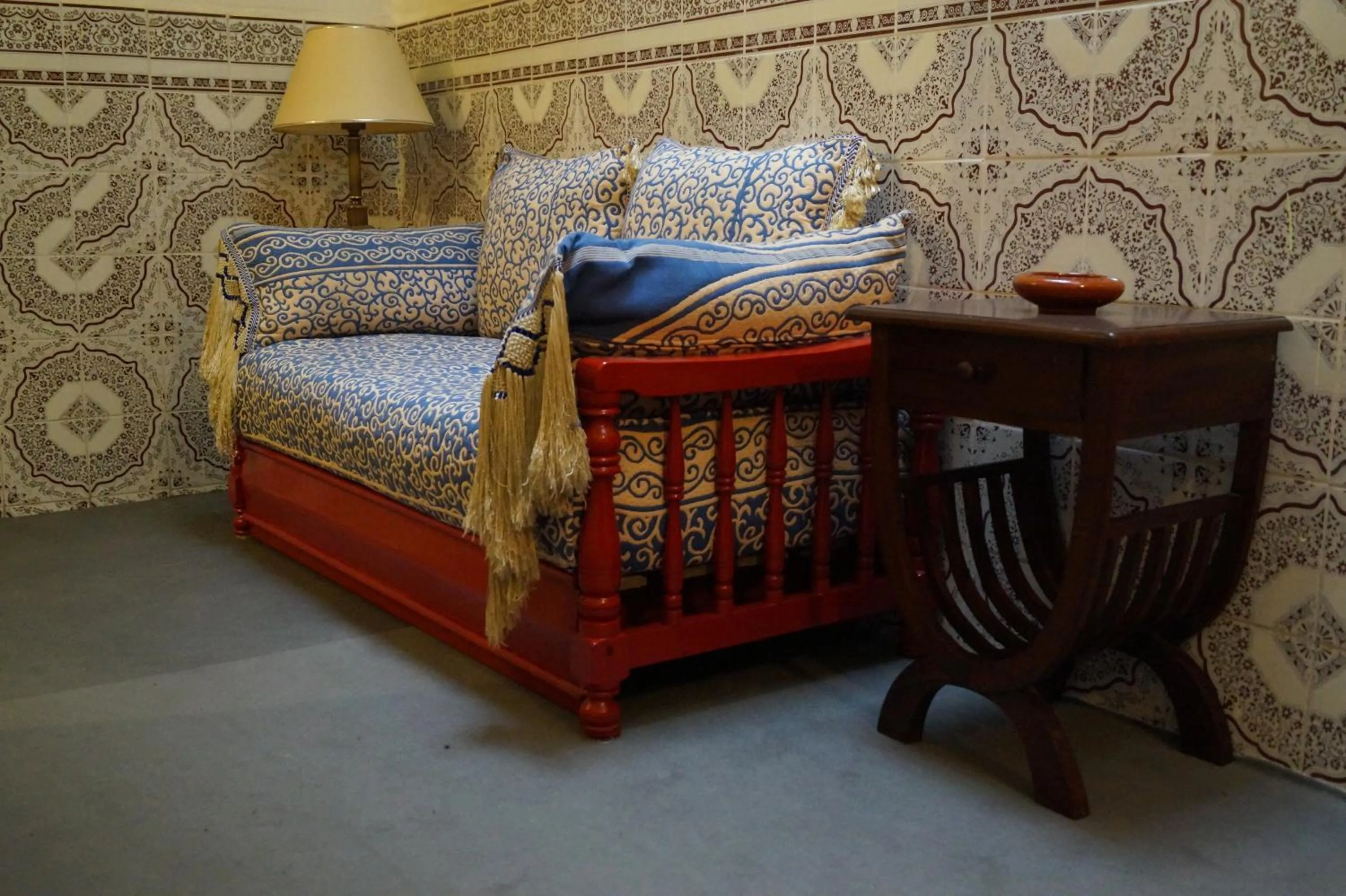Decorative detail, Bed in Dar Omar Khayam