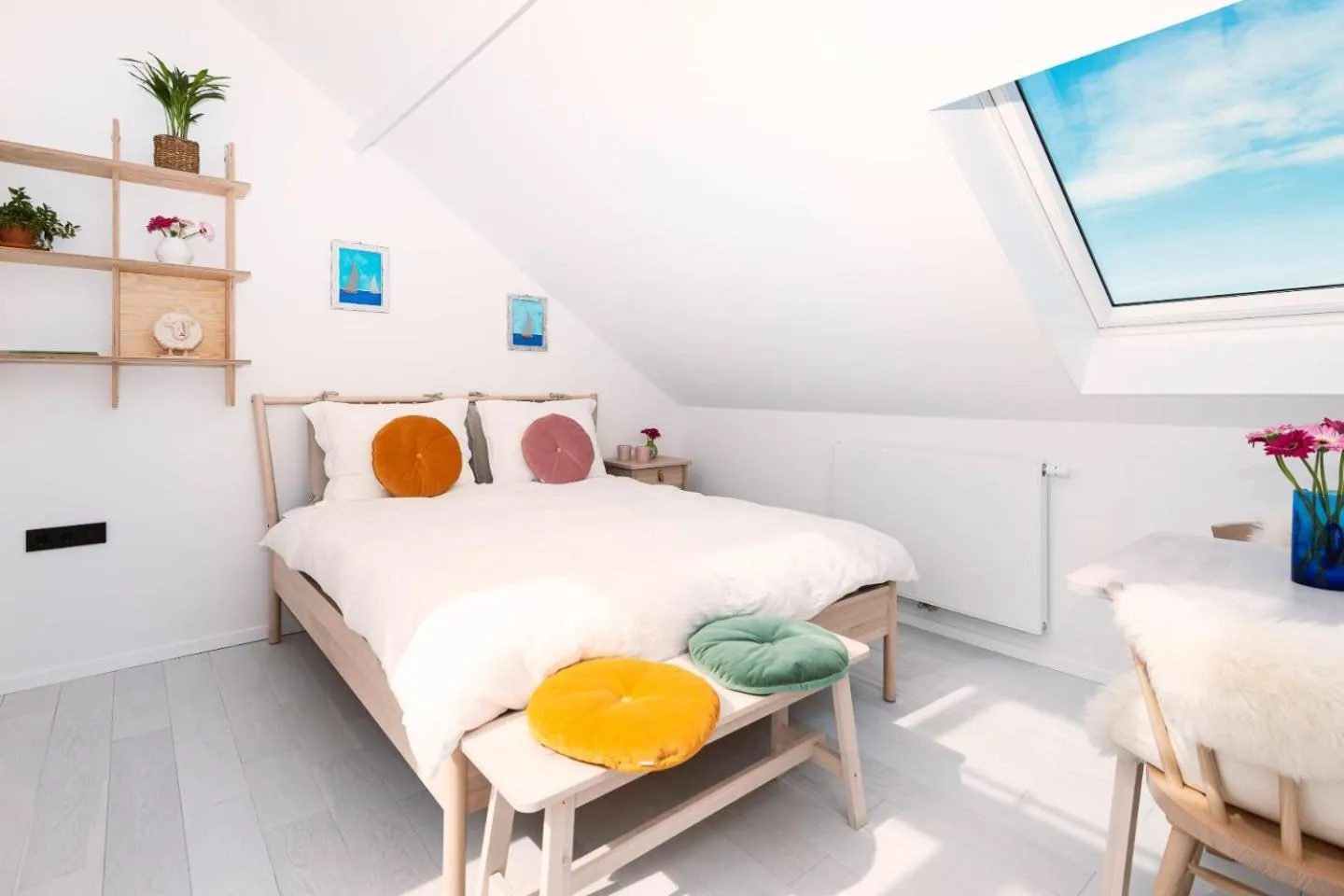 Bed in B&B Duinblick